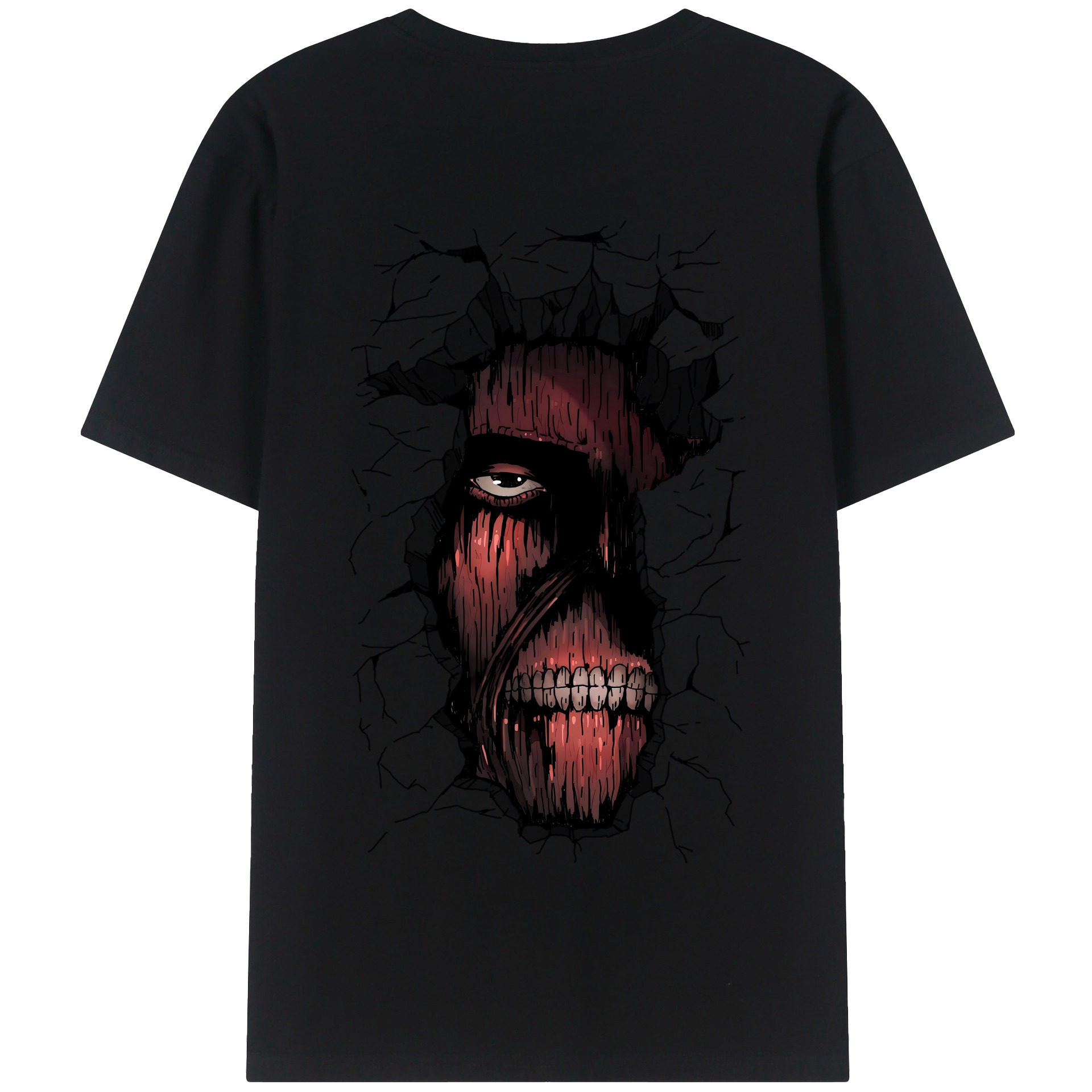 （画像用） 進撃の巨人 Attack on Titan 綿100％半袖Tシャツ（背面プリント）