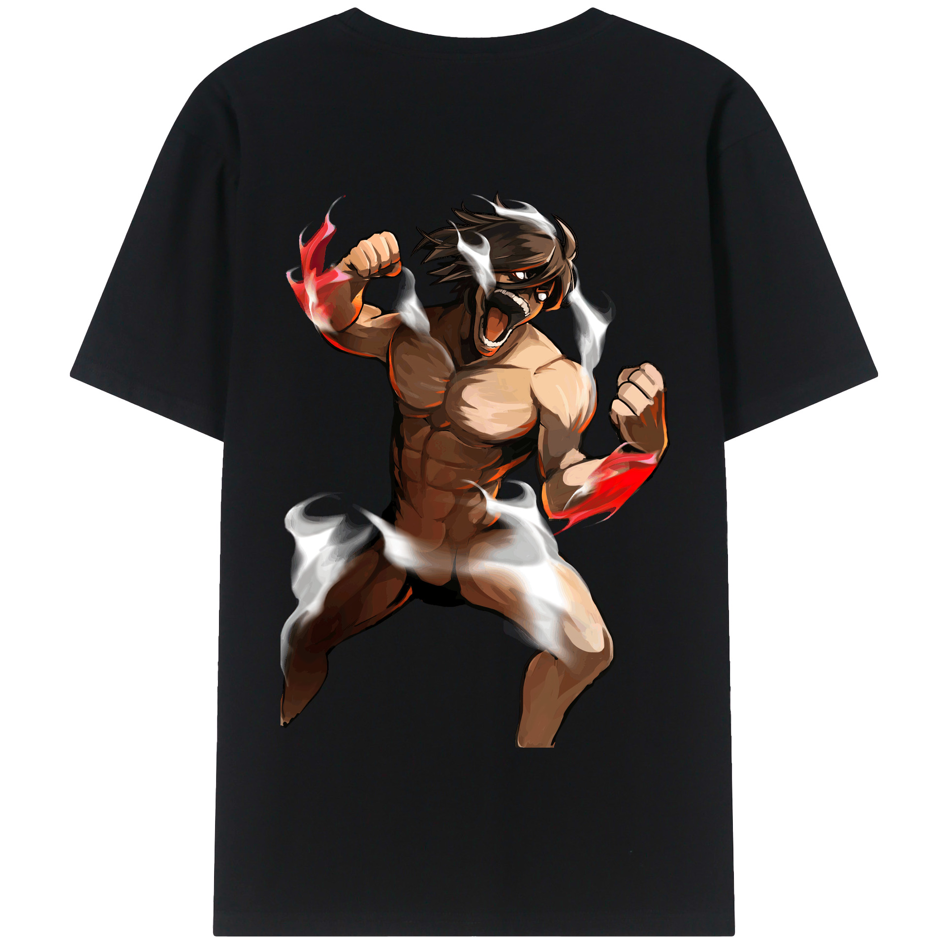 （画像用） 進撃の巨人 Attack on Titan 綿100％半袖Tシャツ（背面プリント）