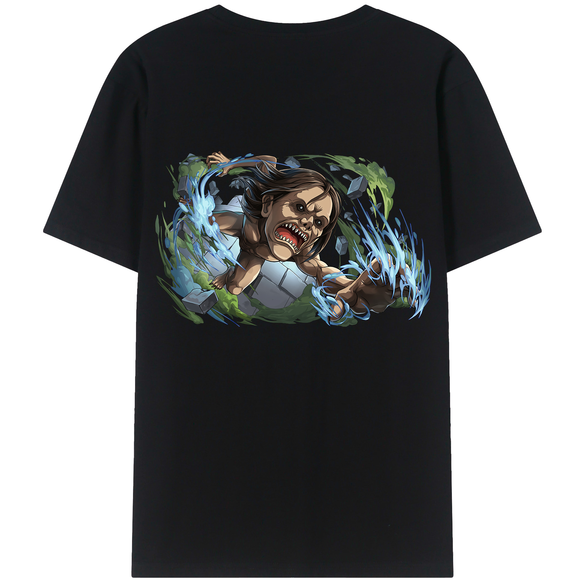 （画像用） 進撃の巨人 Attack on Titan 綿100％半袖Tシャツ（背面プリント）