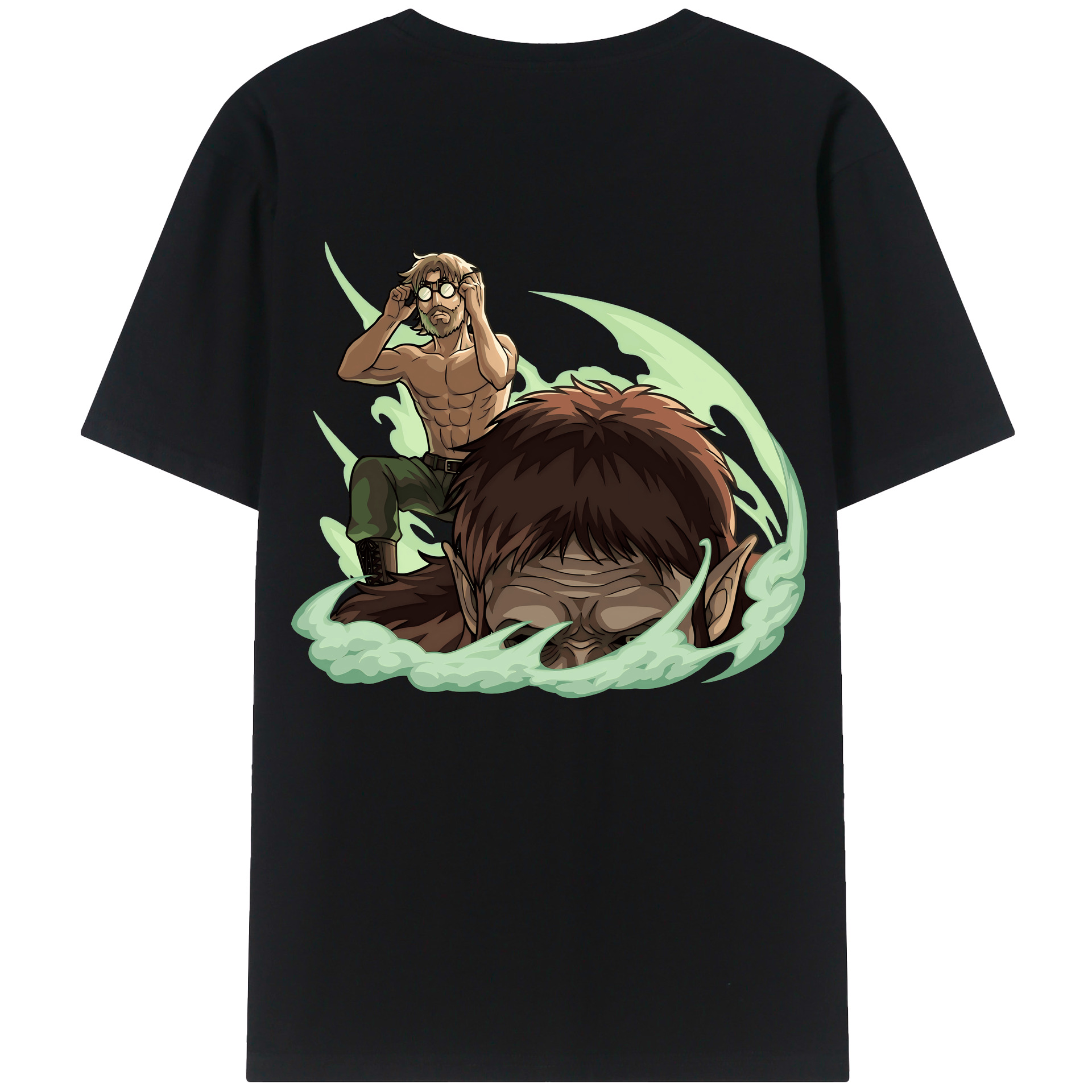 （画像用） 進撃の巨人 Attack on Titan 綿100％半袖Tシャツ（背面プリント）