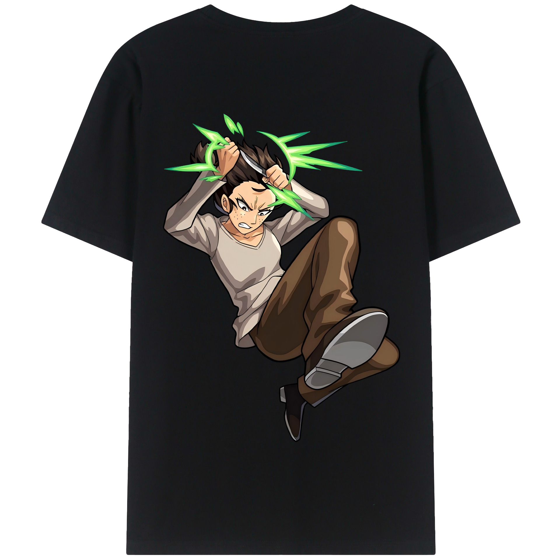 （画像用） 進撃の巨人 Attack on Titan 綿100％半袖Tシャツ（背面プリント）