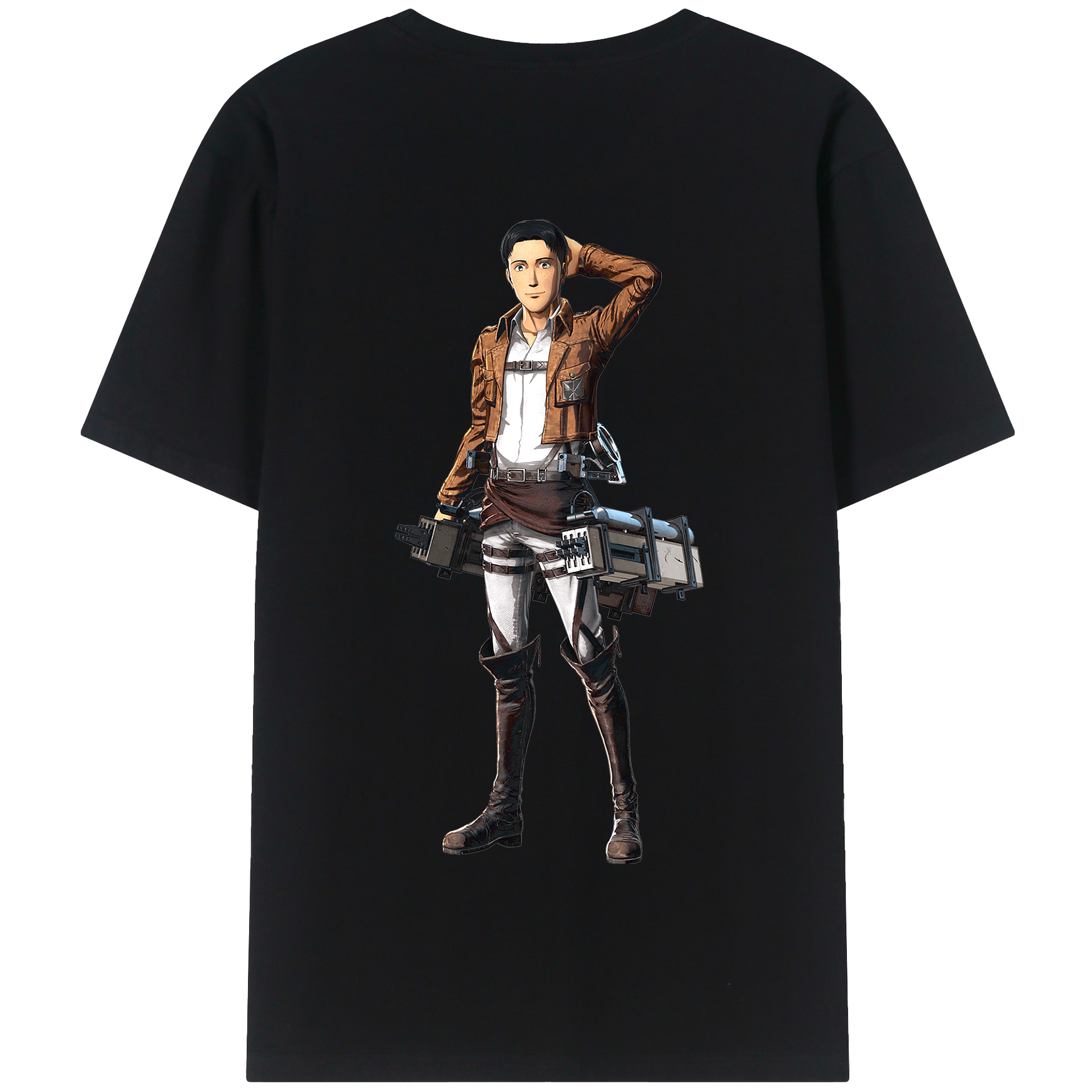 （画像用） 進撃の巨人 Attack on Titan 綿100％半袖Tシャツ（背面プリント）
