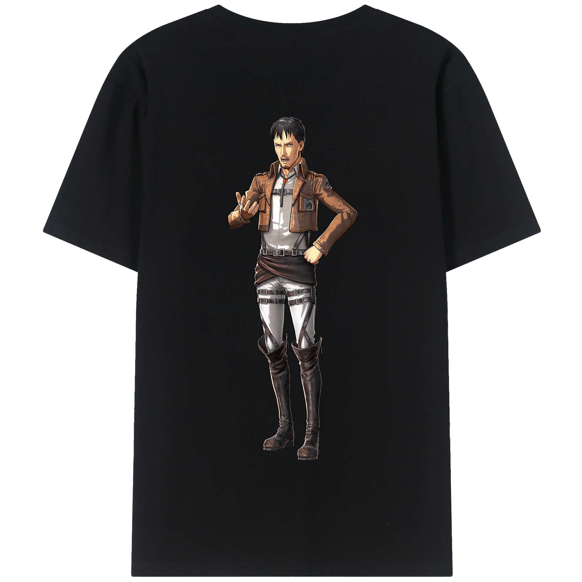 （画像用） 進撃の巨人 Attack on Titan 綿100％半袖Tシャツ（背面プリント）