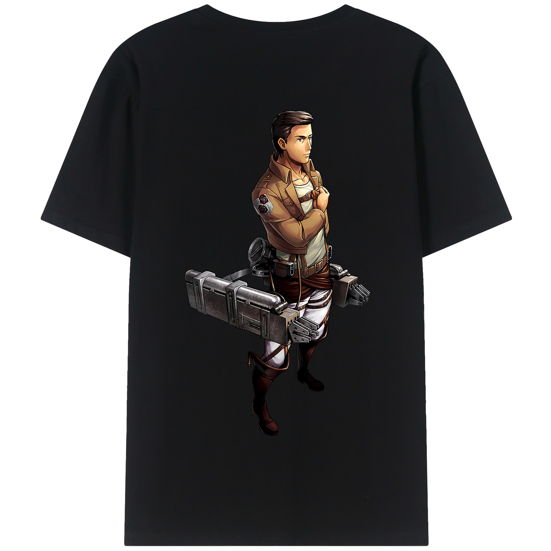 （画像用） 進撃の巨人 Attack on Titan 綿100％半袖Tシャツ（背面プリント）