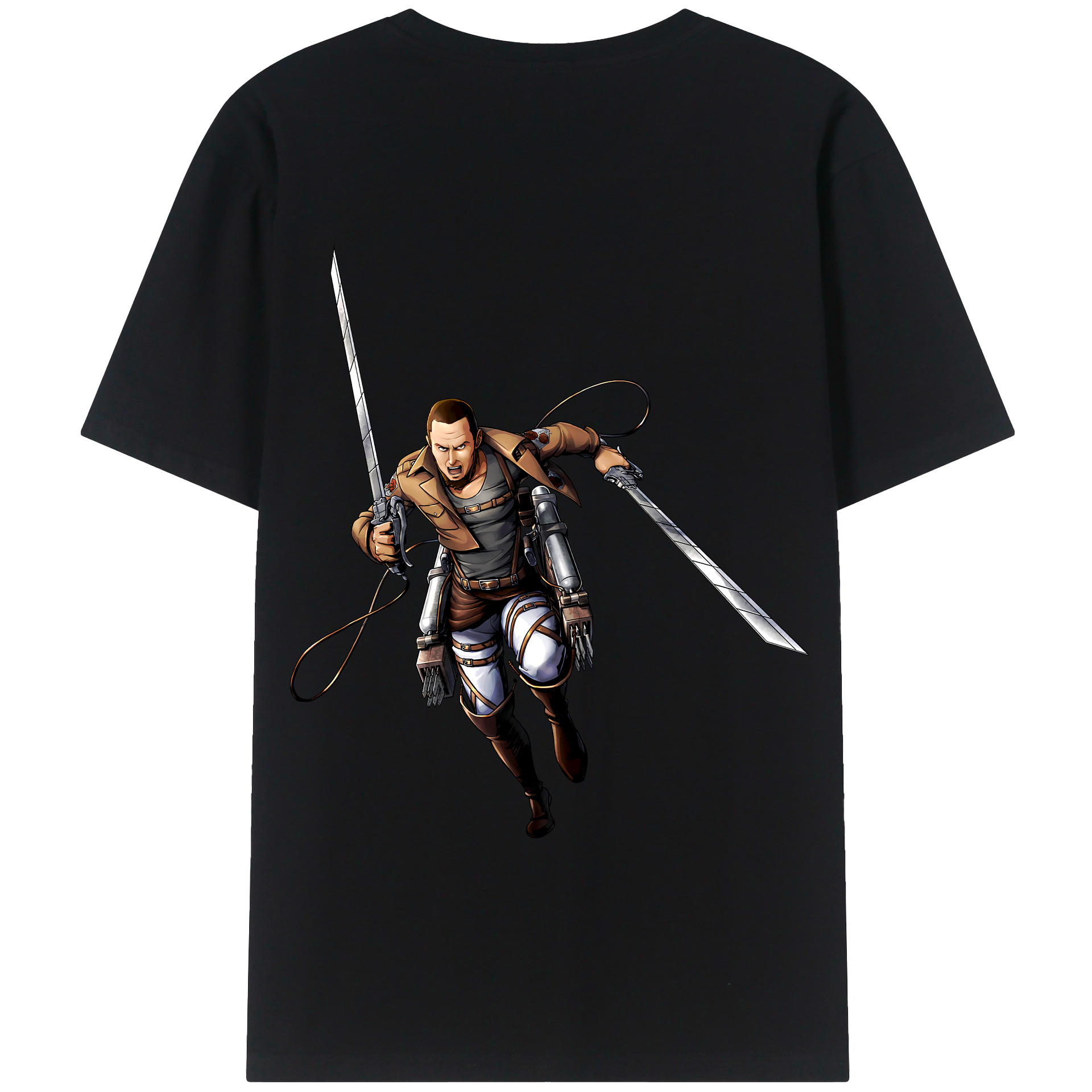 （画像用） 進撃の巨人 Attack on Titan 綿100％半袖Tシャツ（背面プリント）
