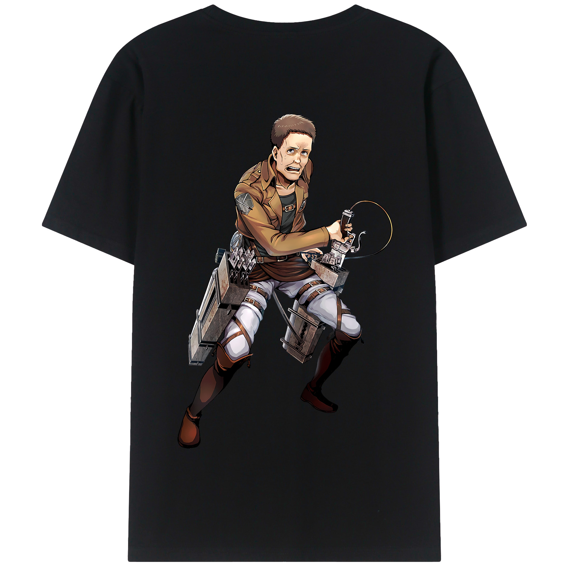 （画像用） 進撃の巨人 Attack on Titan 綿100％半袖Tシャツ（背面プリント）
