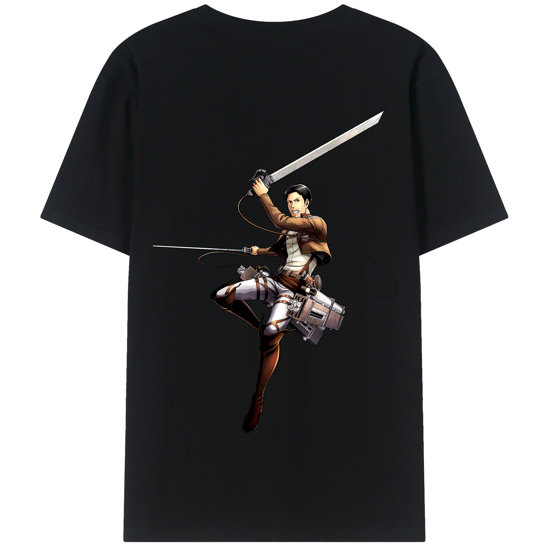 （画像用） 進撃の巨人 Attack on Titan 綿100％半袖Tシャツ（背面プリント）