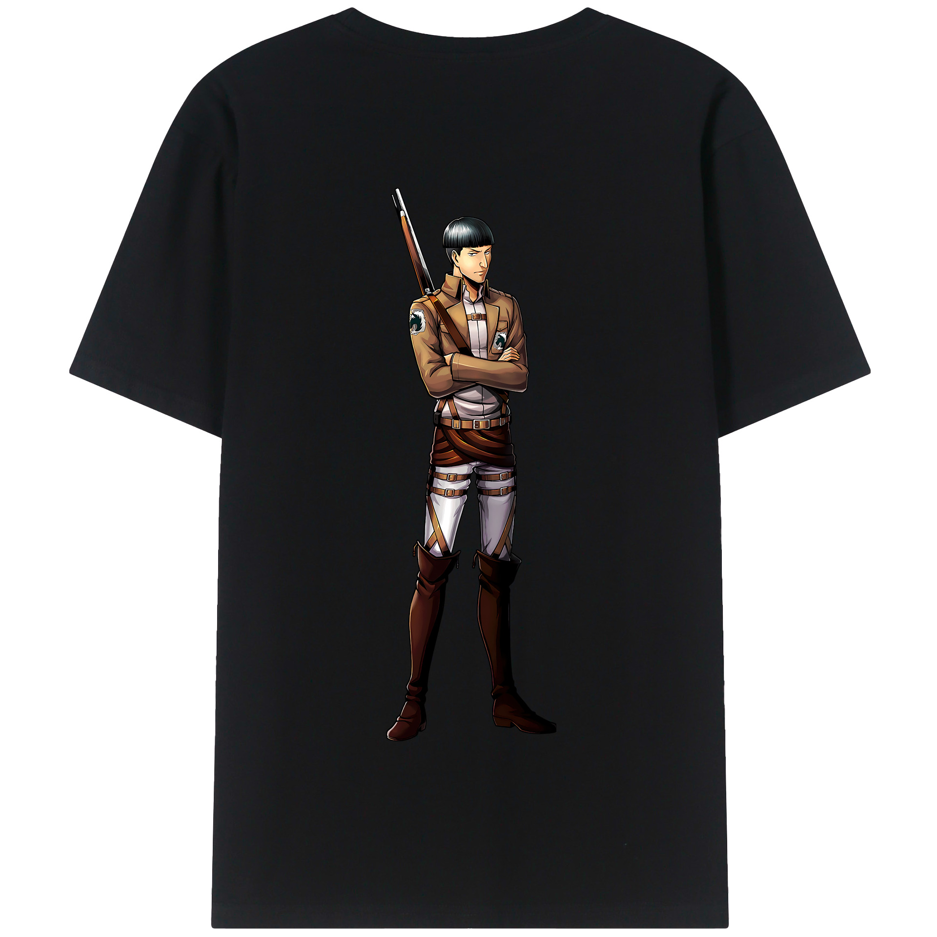 （画像用） 進撃の巨人 Attack on Titan 綿100％半袖Tシャツ（背面プリント）