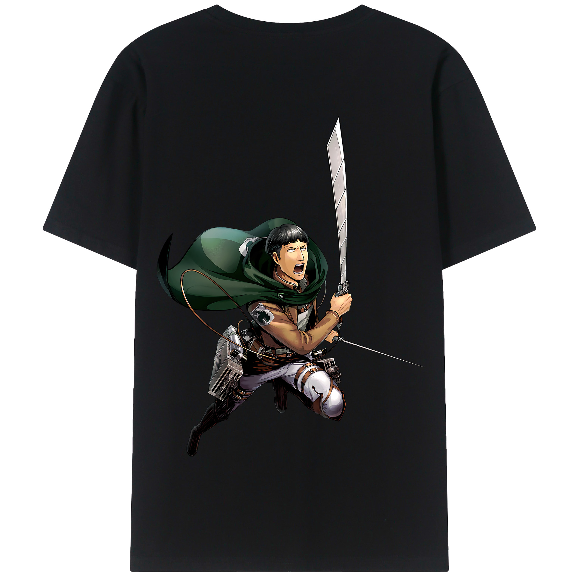（画像用） 進撃の巨人 Attack on Titan 綿100％半袖Tシャツ（背面プリント）