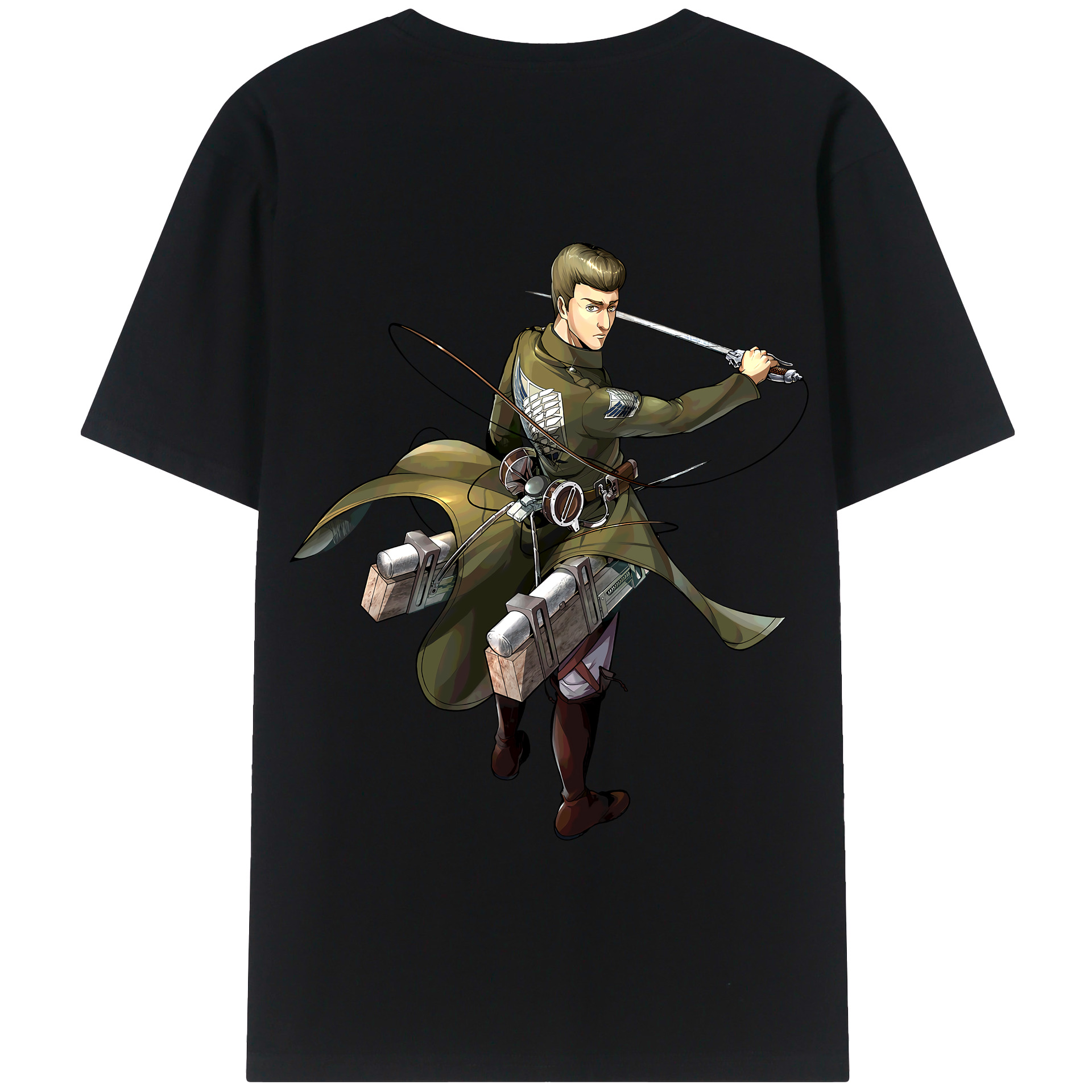 （画像用） 進撃の巨人 Attack on Titan 綿100％半袖Tシャツ（背面プリント）