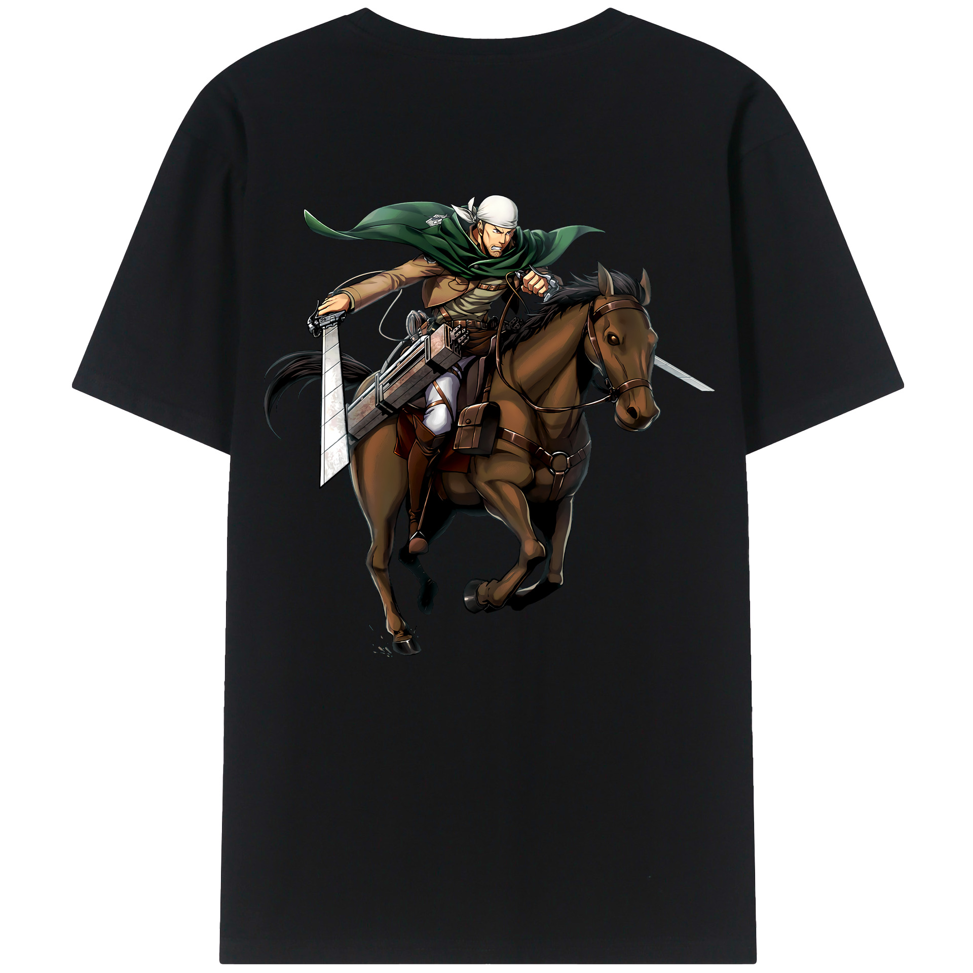 （画像用） 進撃の巨人 Attack on Titan 綿100％半袖Tシャツ（背面プリント）