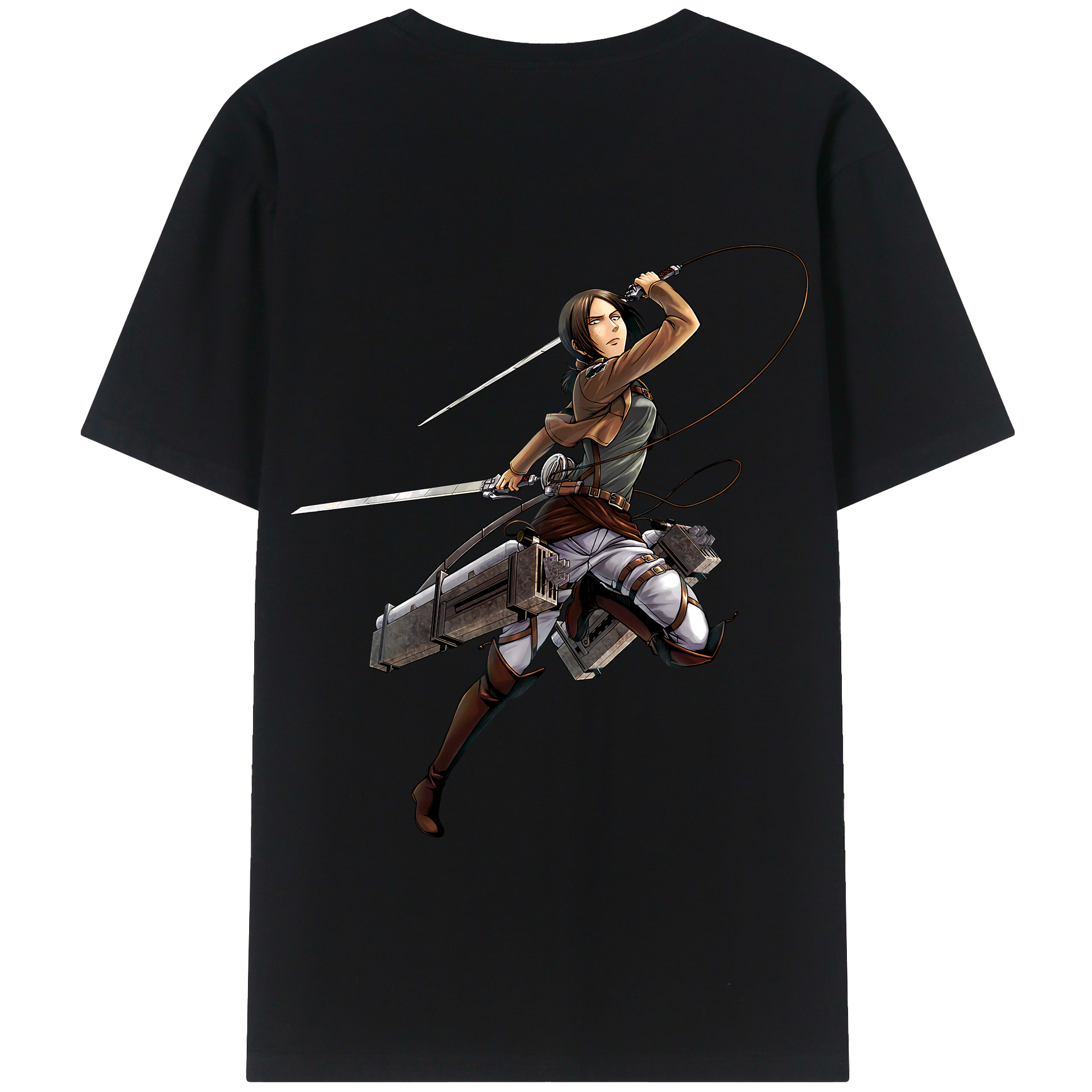 （画像用） 進撃の巨人 Attack on Titan 綿100％半袖Tシャツ（背面プリント）