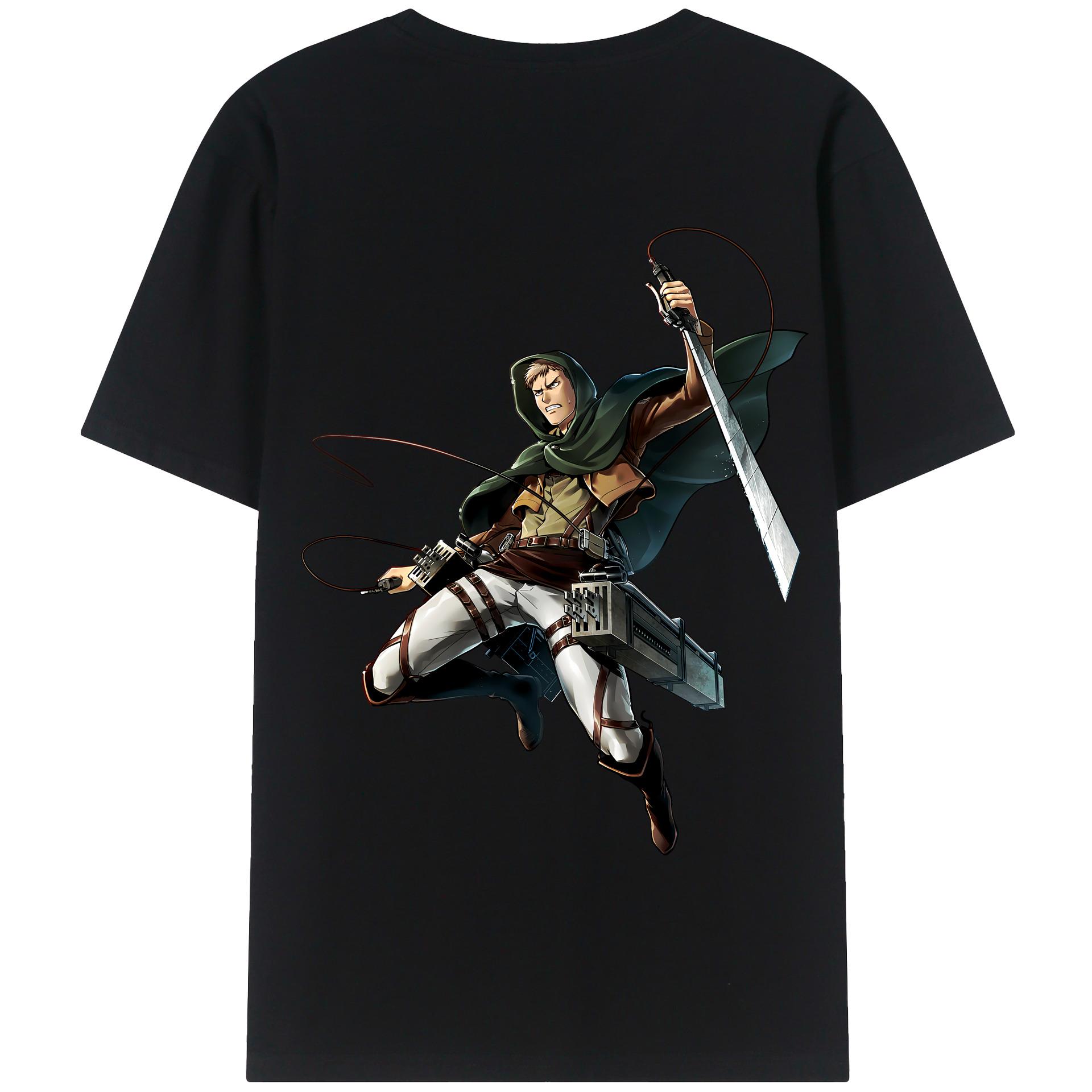 （画像用） 進撃の巨人 Attack on Titan 綿100％半袖Tシャツ（背面プリント）