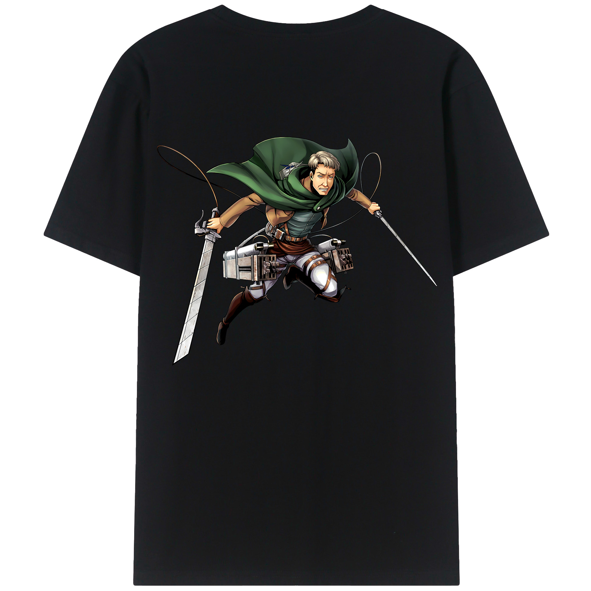 （画像用） 進撃の巨人 Attack on Titan 綿100％半袖Tシャツ（背面プリント）