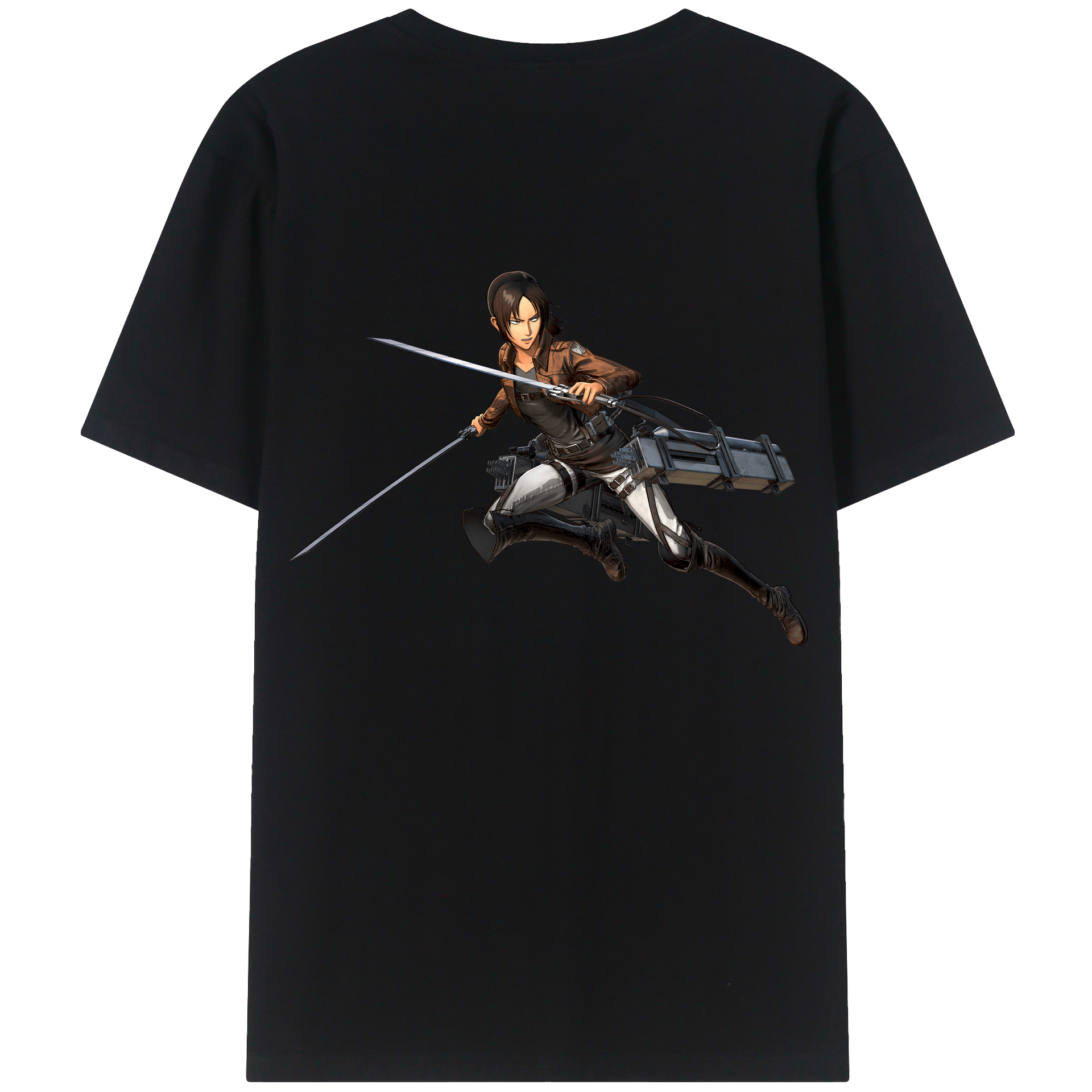 （画像用） 進撃の巨人 Attack on Titan 綿100％半袖Tシャツ（背面プリント）