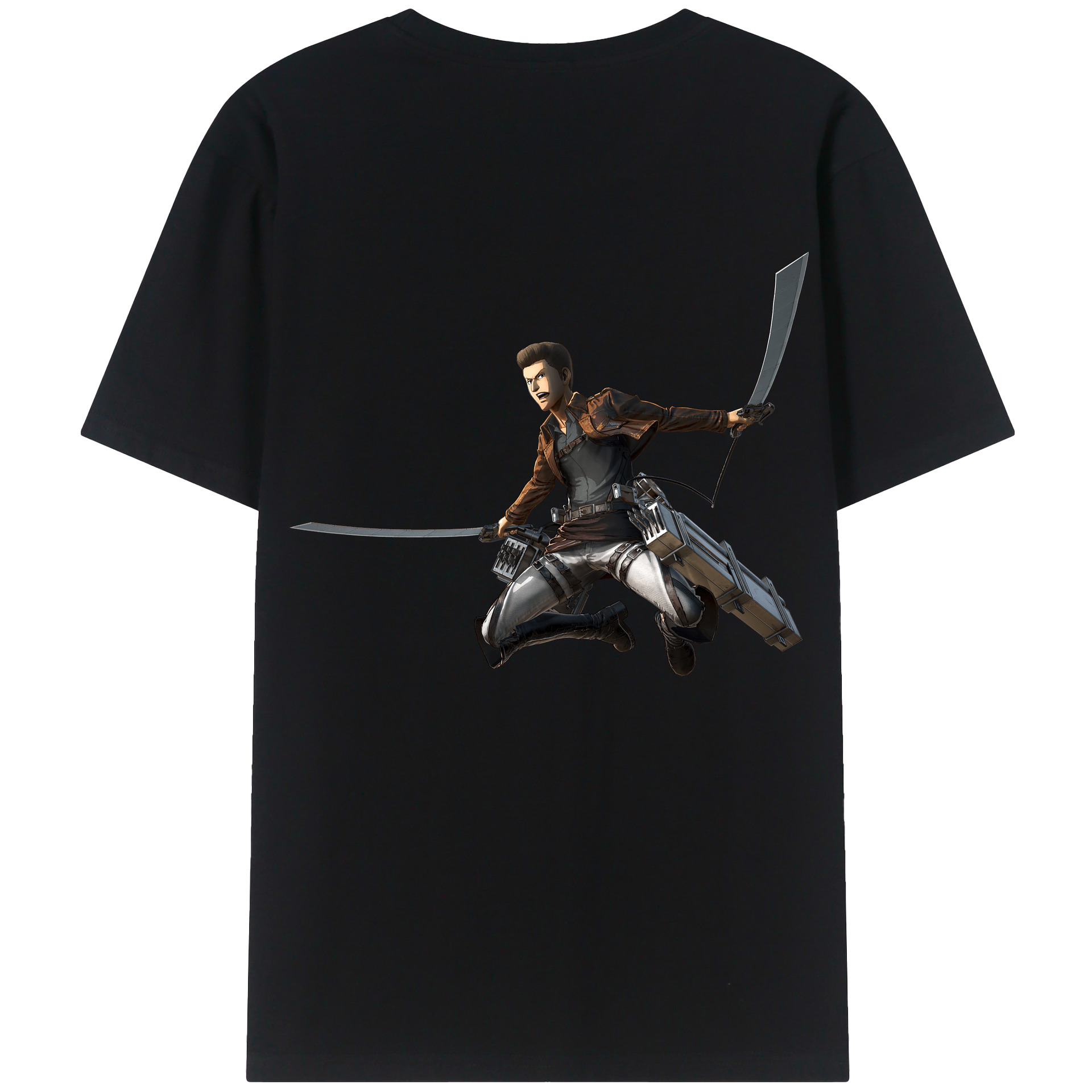 （画像用） 進撃の巨人 Attack on Titan 綿100％半袖Tシャツ（背面プリント）