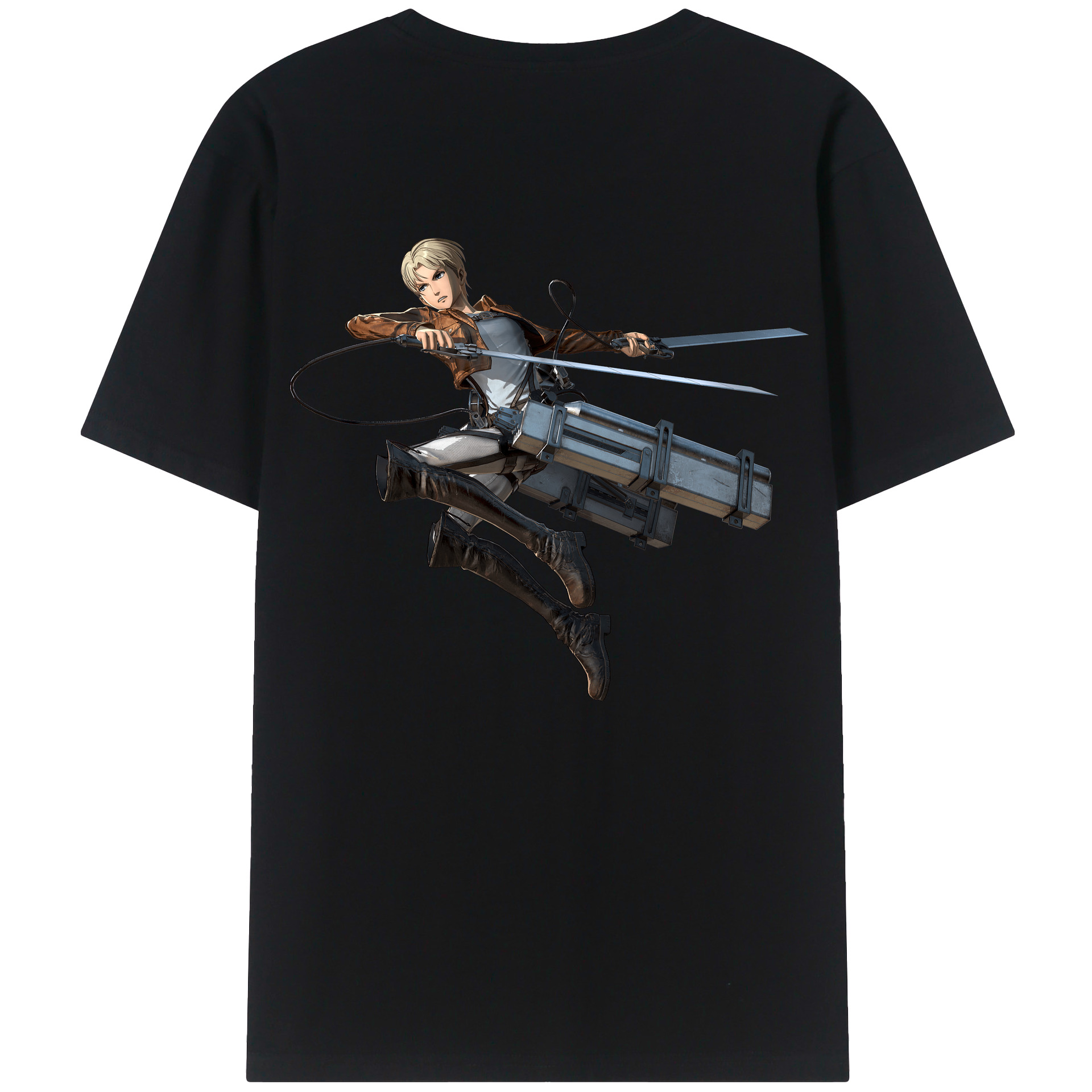 （画像用） 進撃の巨人 Attack on Titan 綿100％半袖Tシャツ（背面プリント）