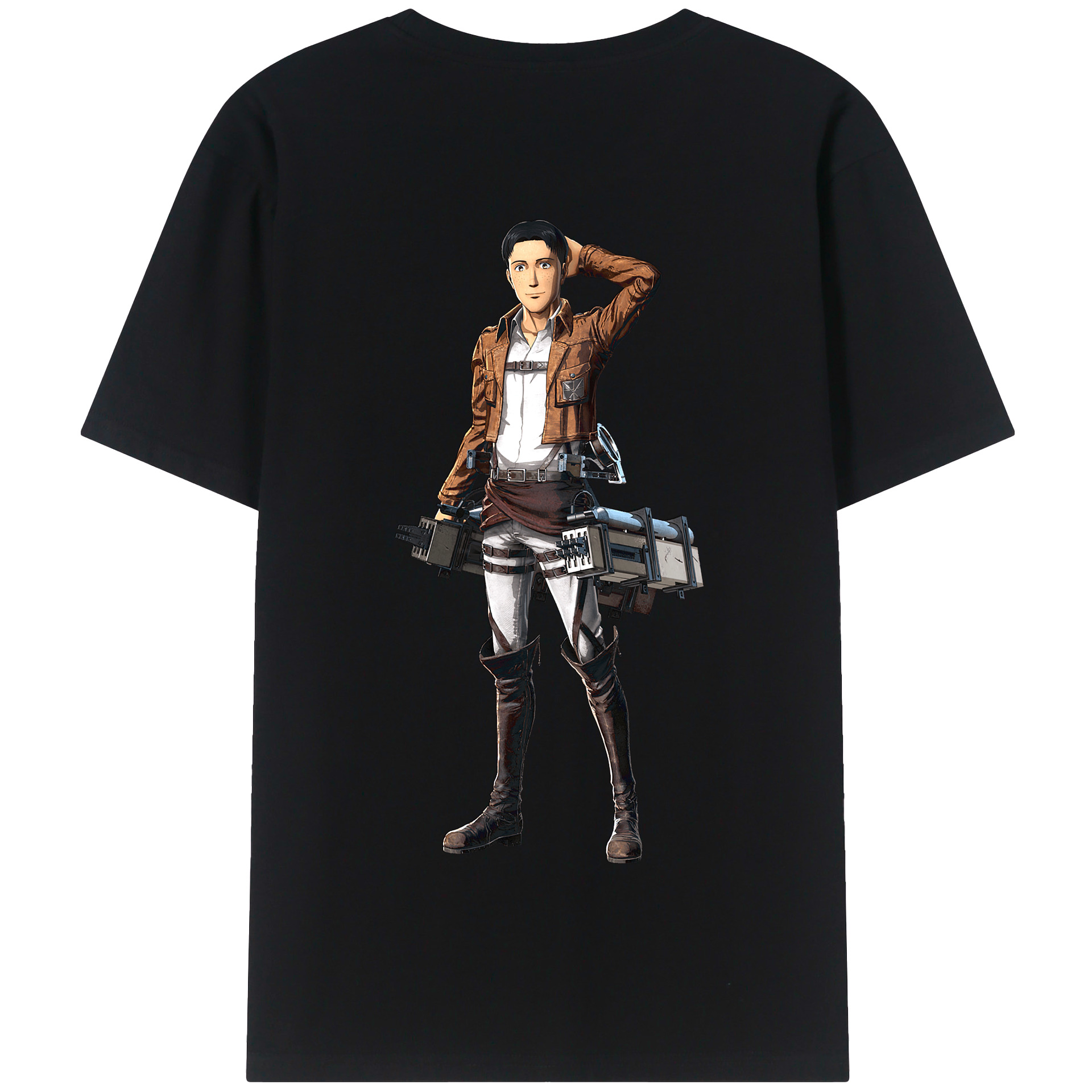 （画像用） 進撃の巨人 Attack on Titan 綿100％半袖Tシャツ（背面プリント）