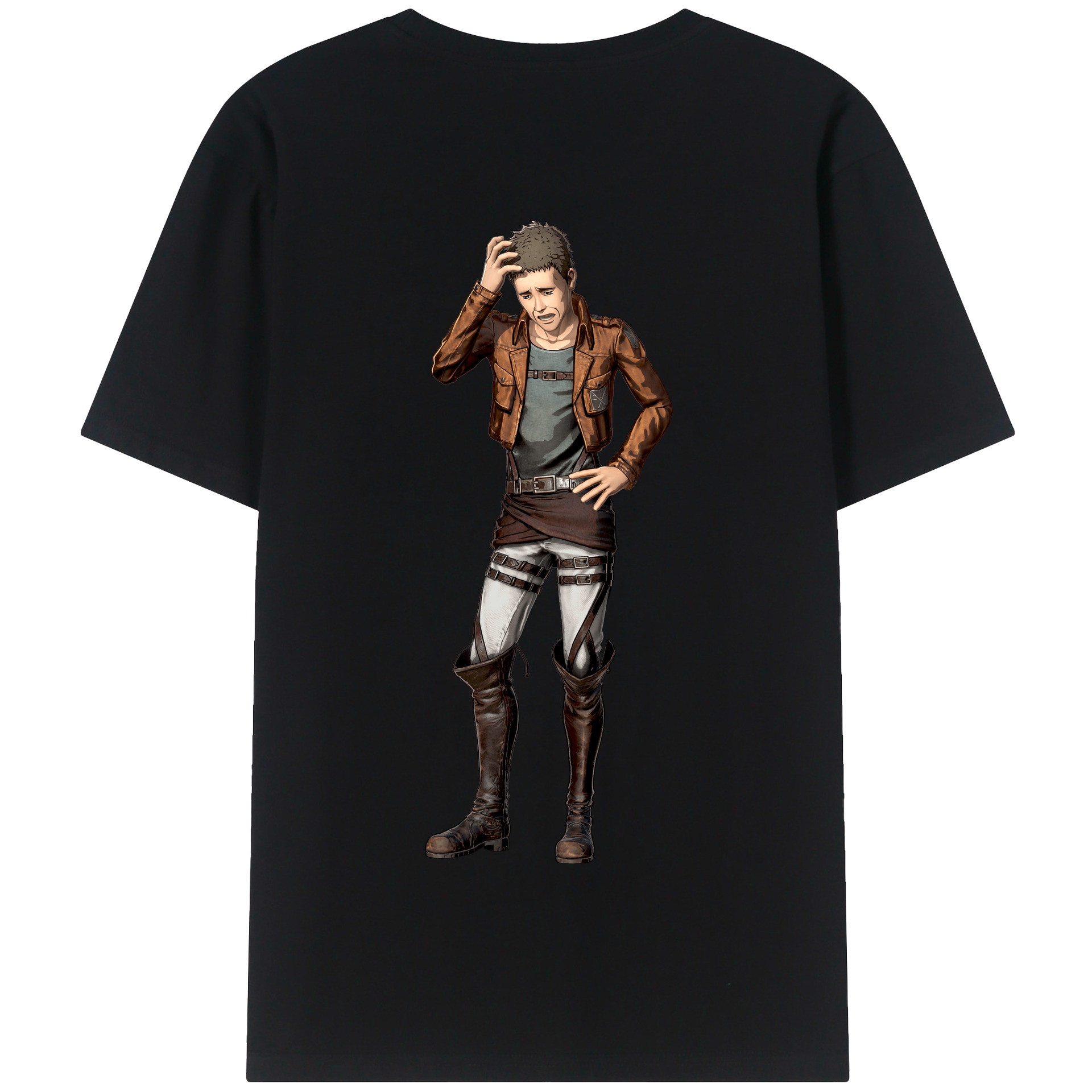 （画像用） 進撃の巨人 Attack on Titan 綿100％半袖Tシャツ（背面プリント）