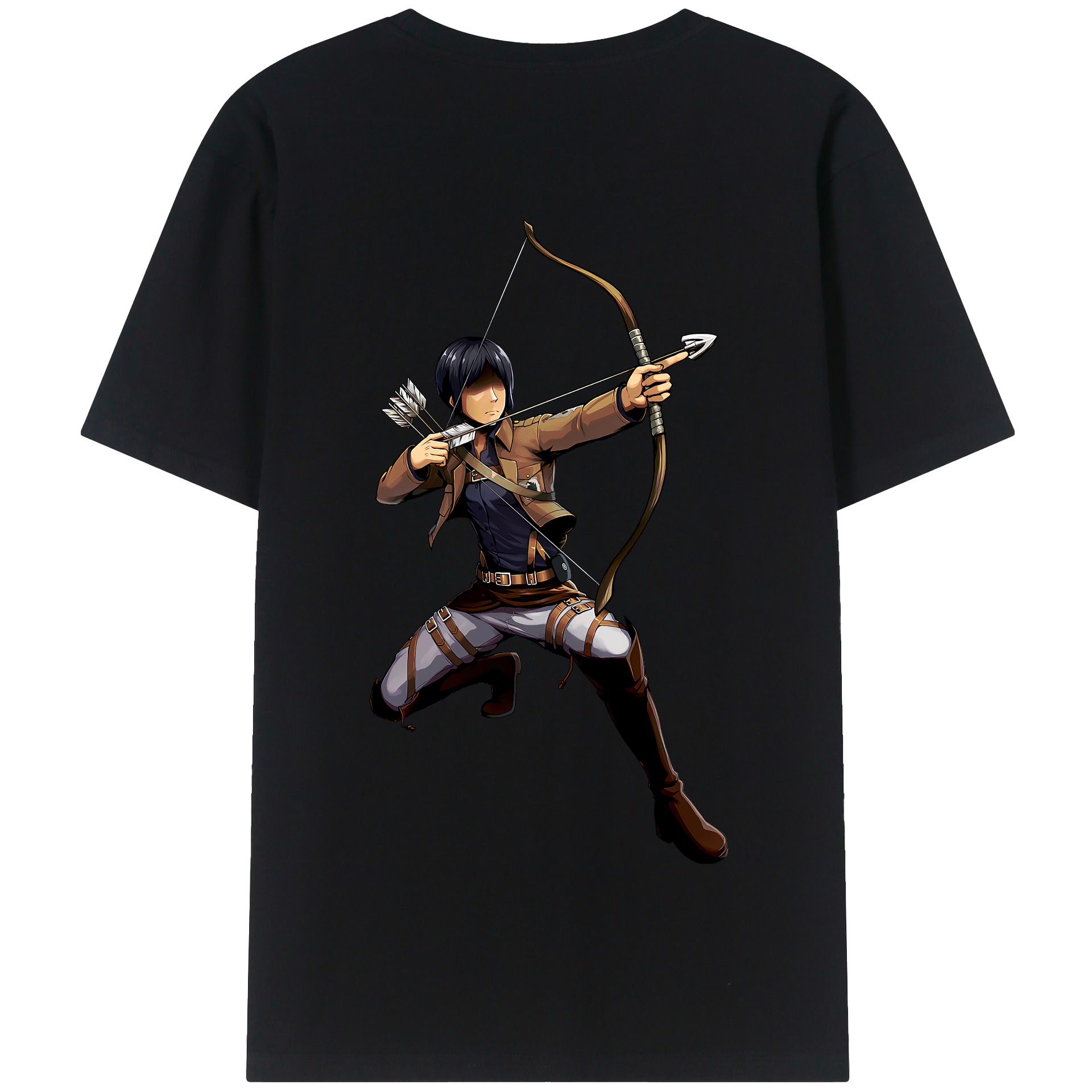 （画像用） 進撃の巨人 Attack on Titan 綿100％半袖Tシャツ（背面プリント）