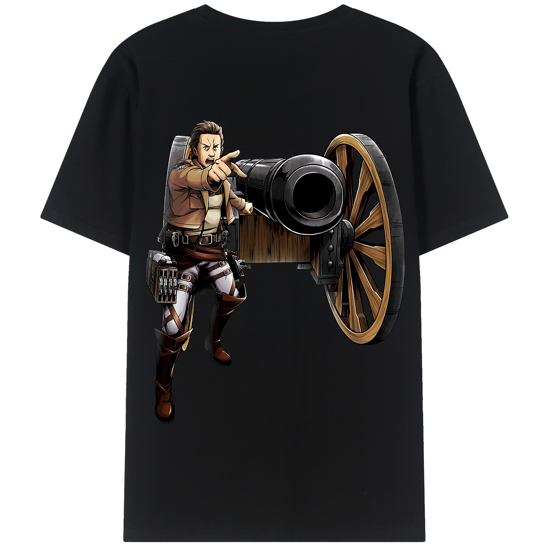 （画像用） 進撃の巨人 Attack on Titan 綿100％半袖Tシャツ（背面プリント）