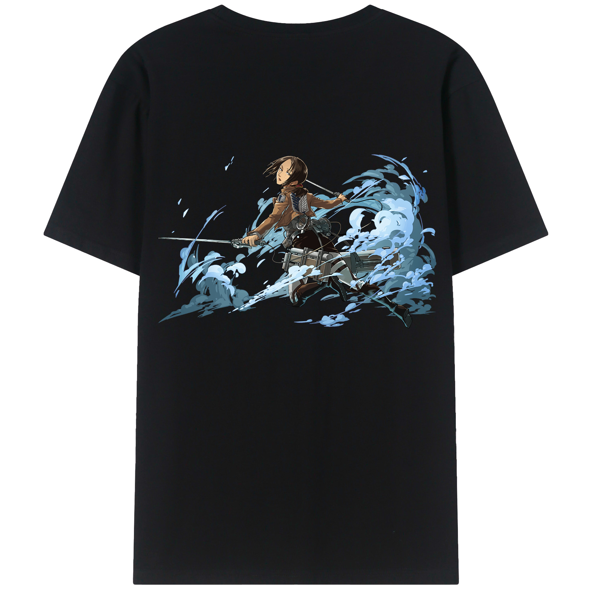 （画像用） 進撃の巨人 Attack on Titan 綿100％半袖Tシャツ（背面プリント）