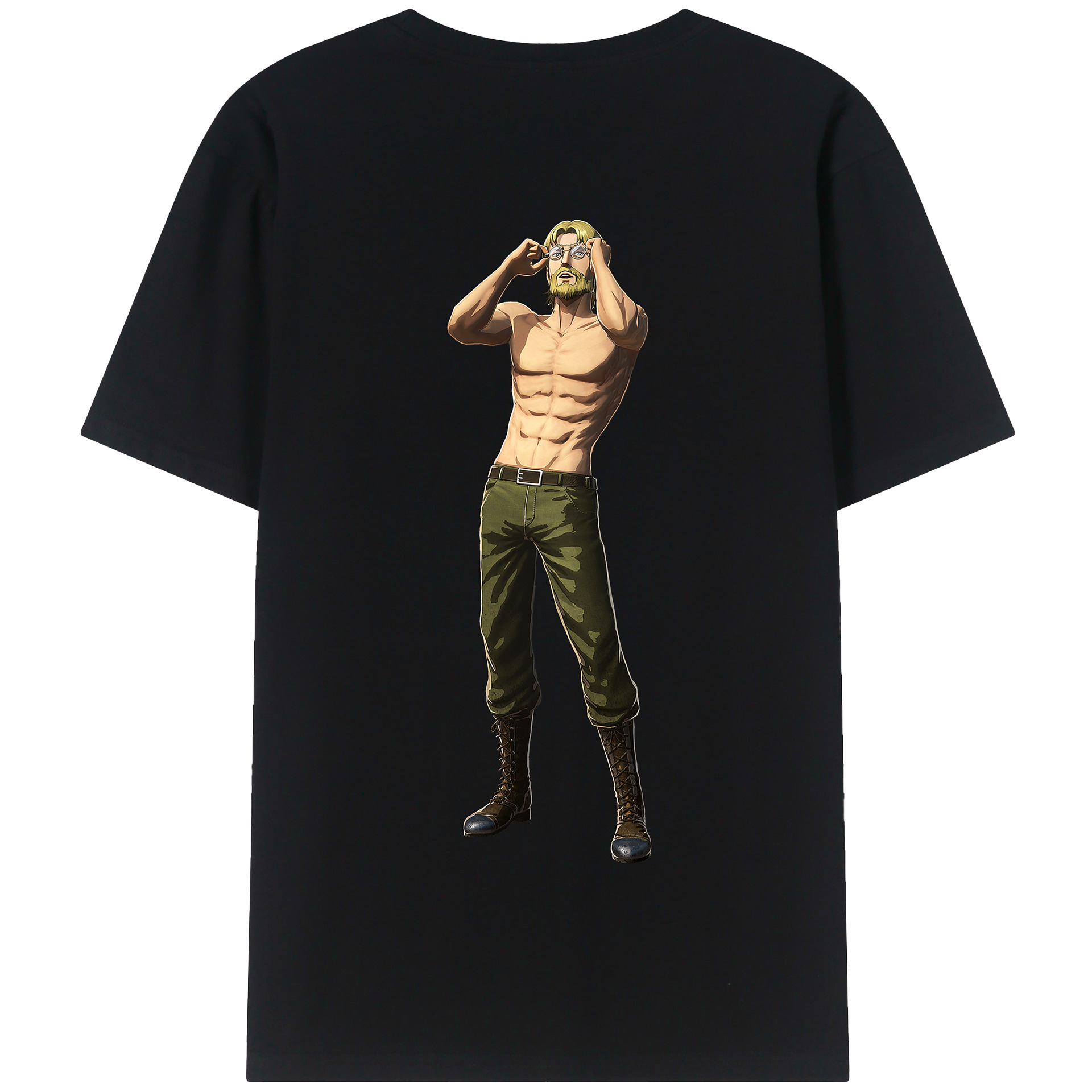 （画像用） 進撃の巨人 Attack on Titan 綿100％半袖Tシャツ（背面プリント）