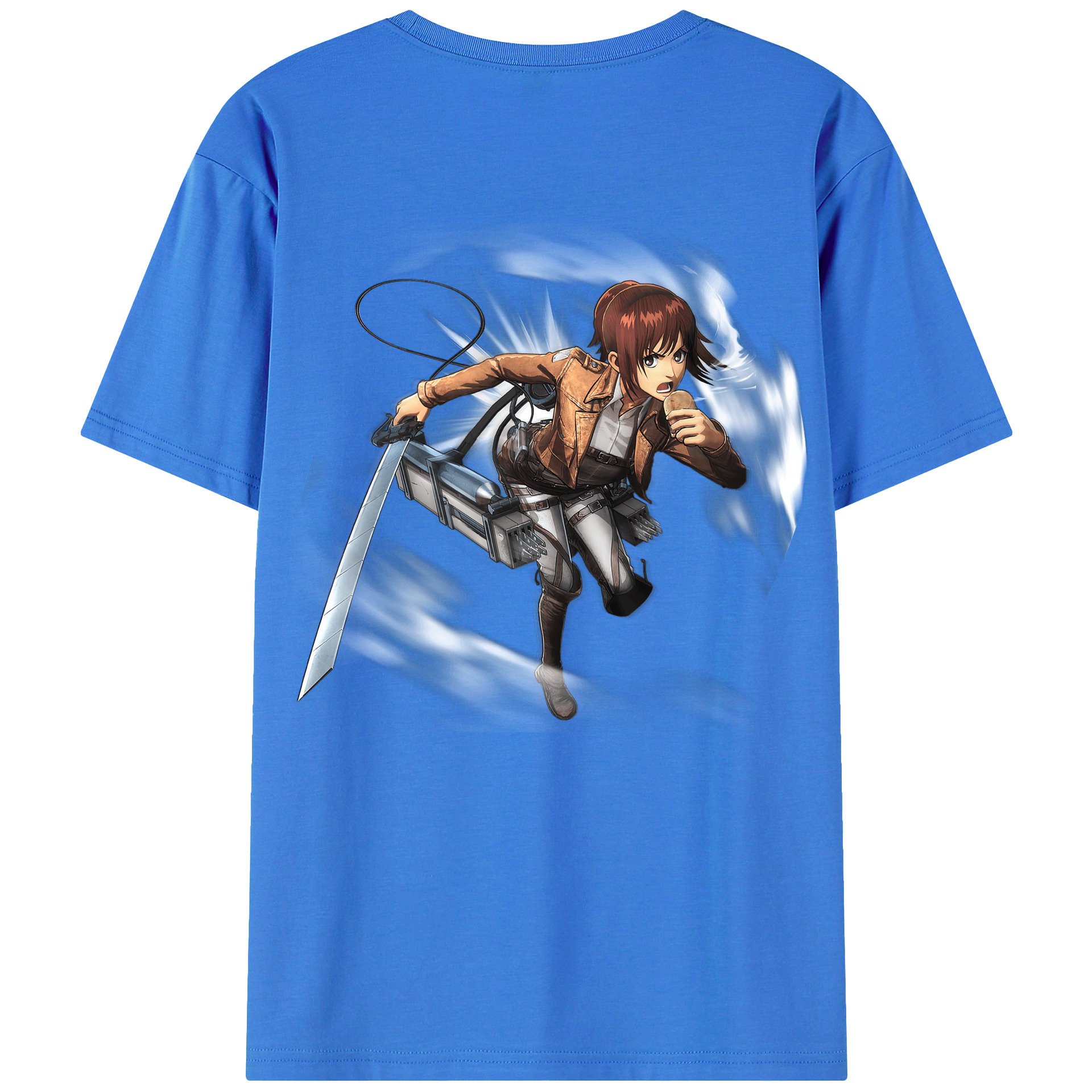 （画像用） 進撃の巨人 サシャ·ブラウス Attack on Titan Sasha Blaus 綿100％半袖Tシャツ（背面プリント）