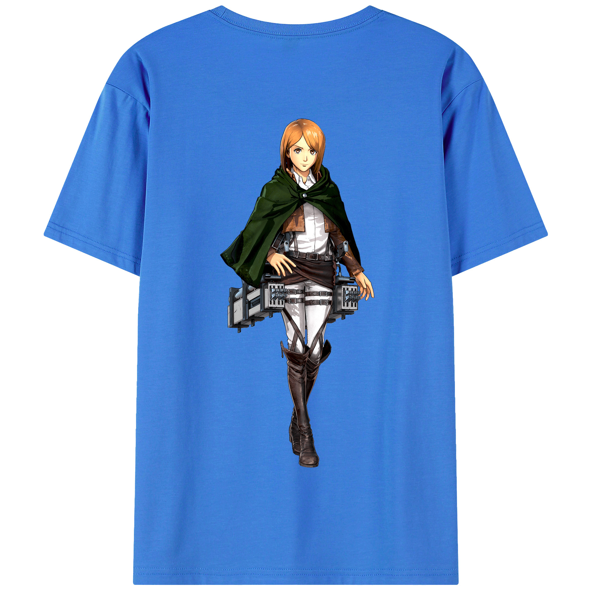 （画像用） 進撃の巨人 ペトラ·ラル Attack on Titan Petra Rall 綿100％半袖Tシャツ（背面プリント）