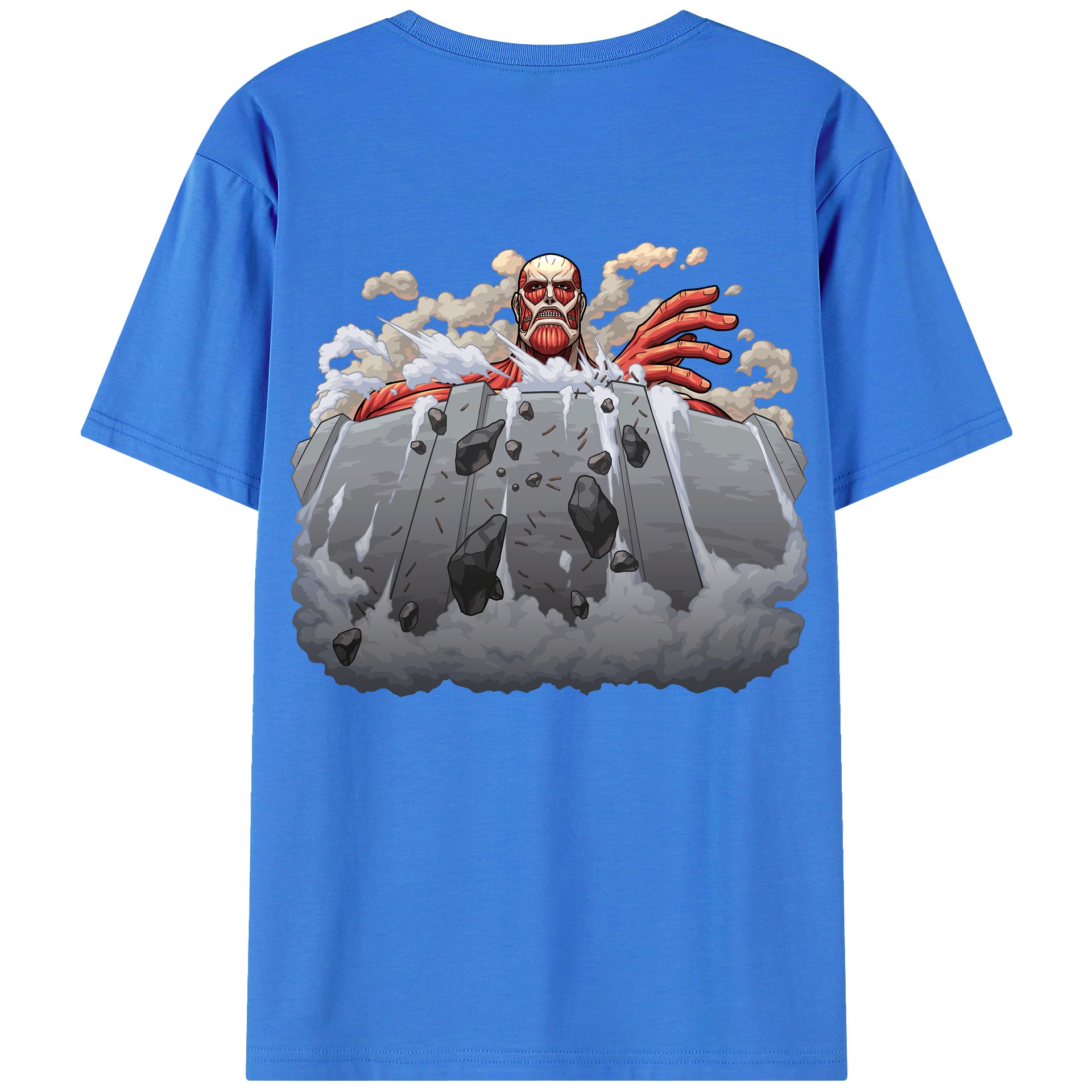 （画像用） 進撃の巨人 Attack on Titan 綿100％半袖Tシャツ（背面プリント）