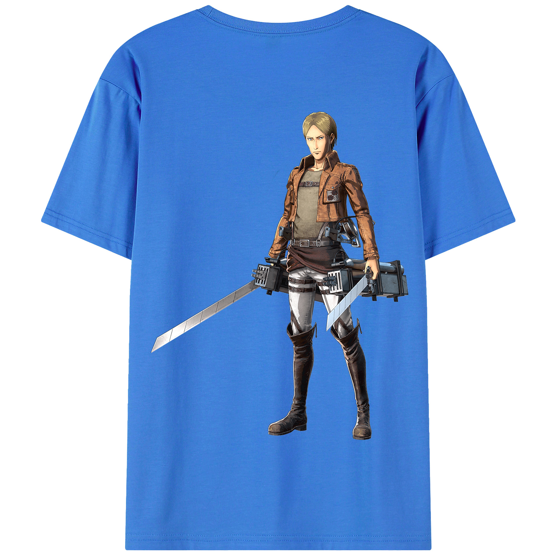 （画像用） 進撃の巨人 Attack on Titan 綿100％半袖Tシャツ（背面プリント）