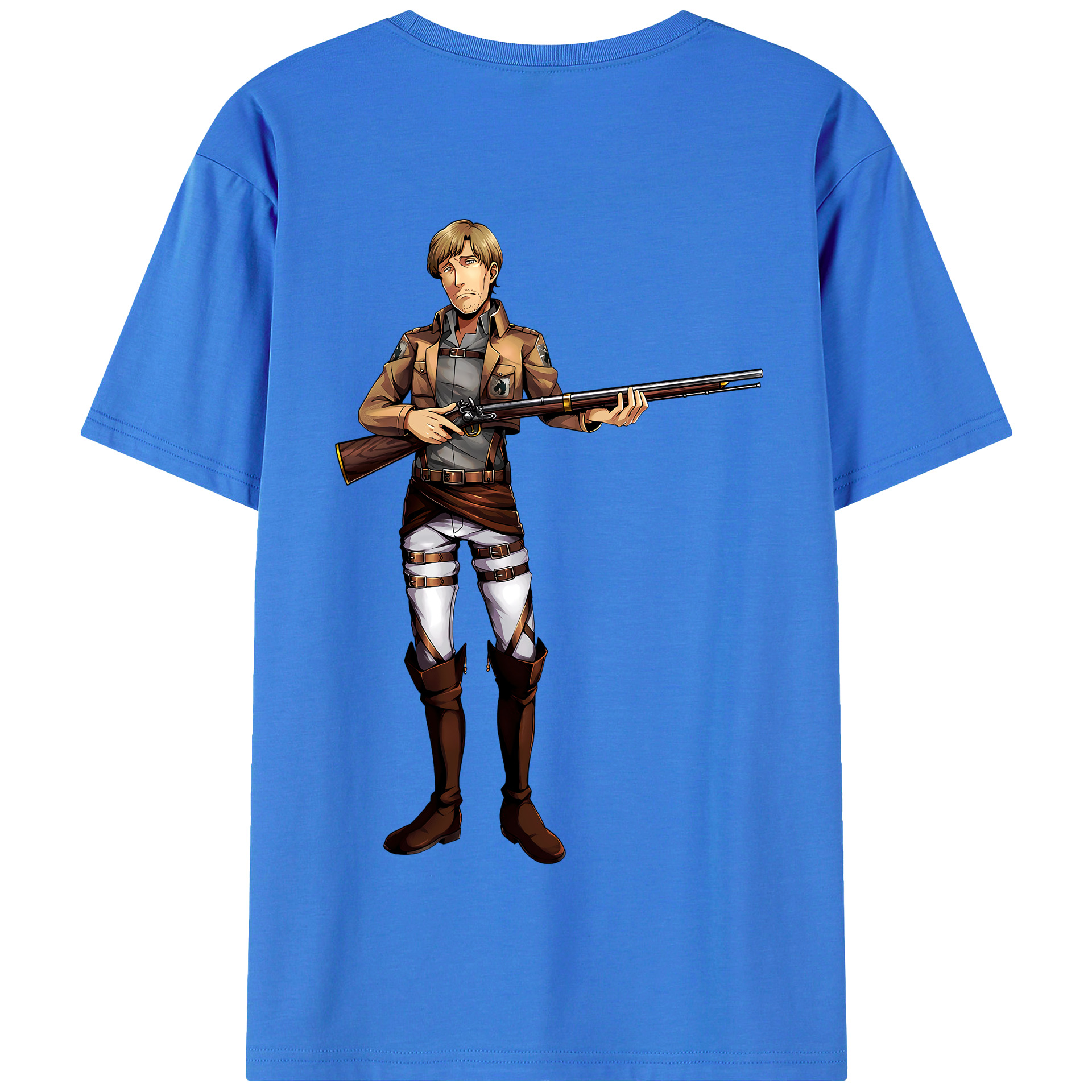 （画像用） 進撃の巨人 Attack on Titan 綿100％半袖Tシャツ（背面プリント）