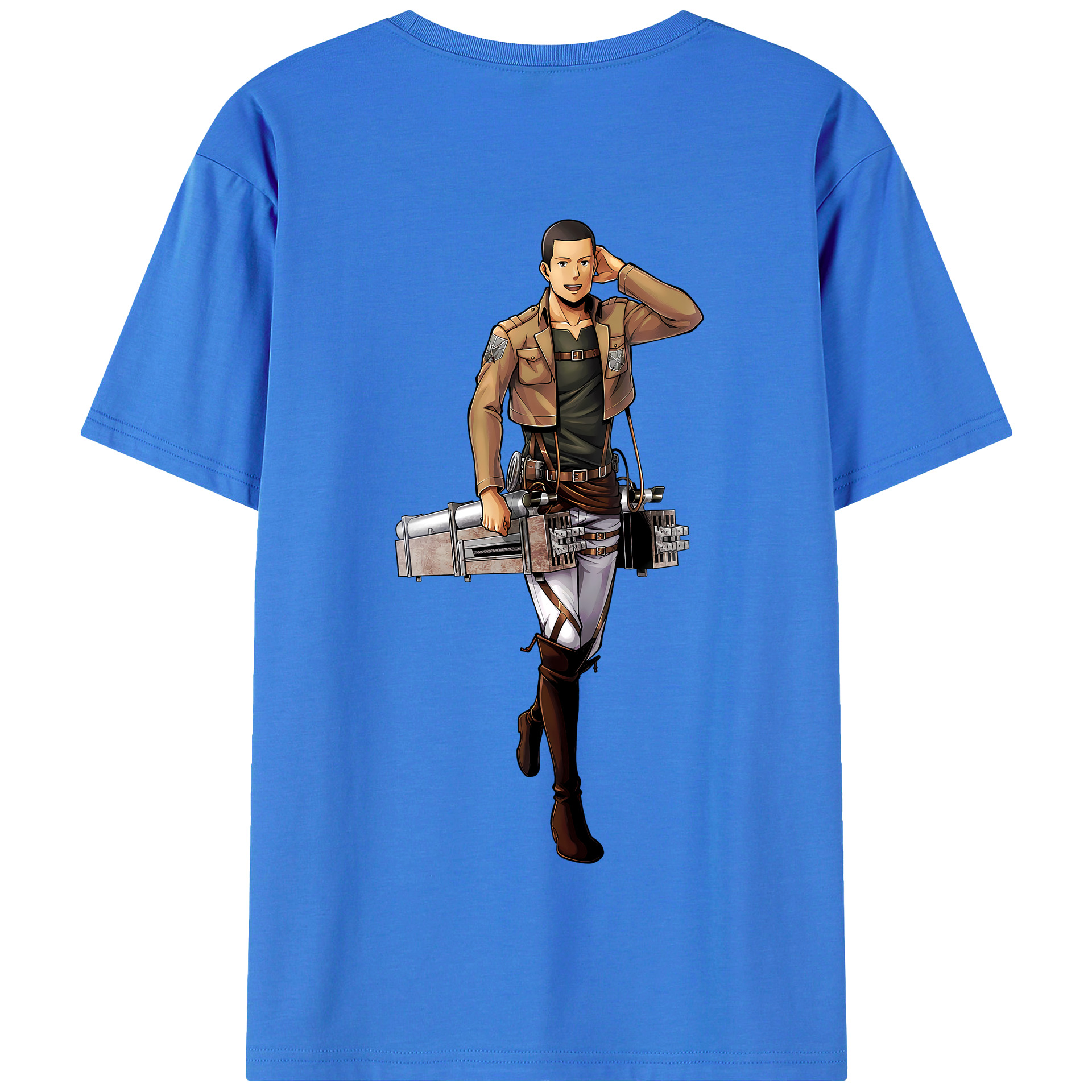 （画像用） 進撃の巨人 Attack on Titan 綿100％半袖Tシャツ（背面プリント）