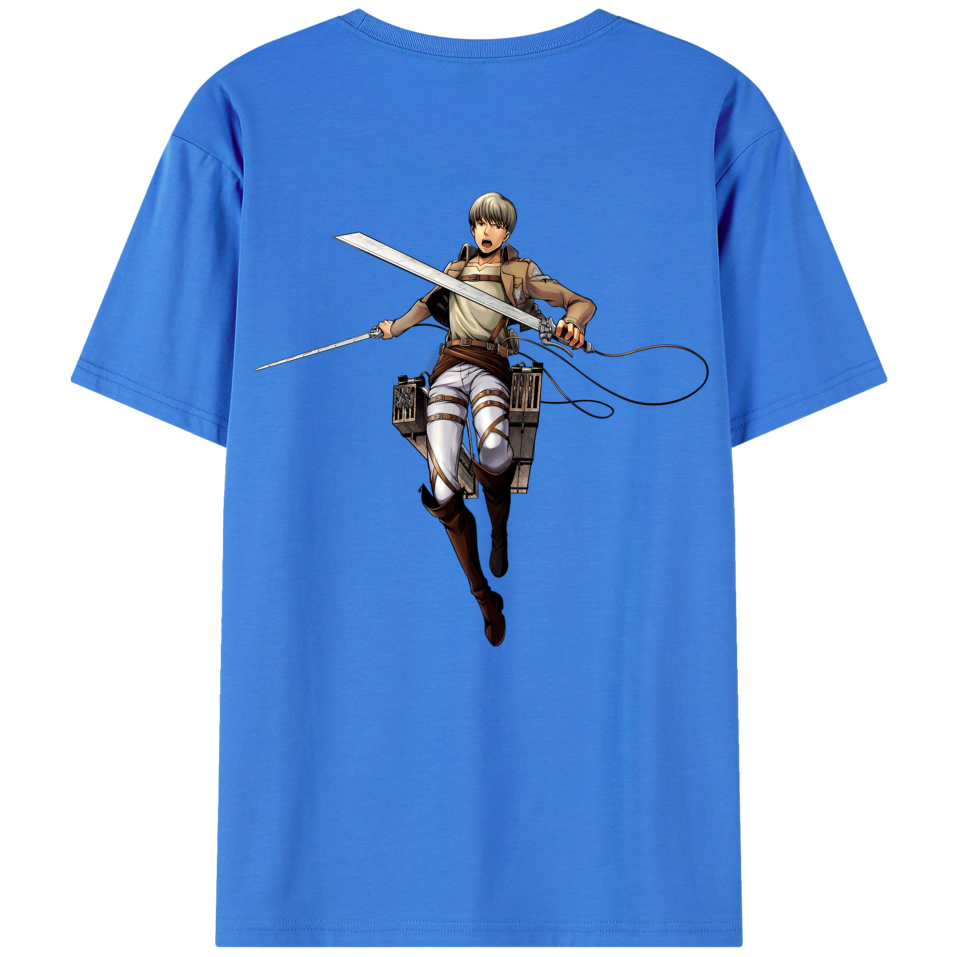 （画像用） 進撃の巨人 Attack on Titan 綿100％半袖Tシャツ（背面プリント）
