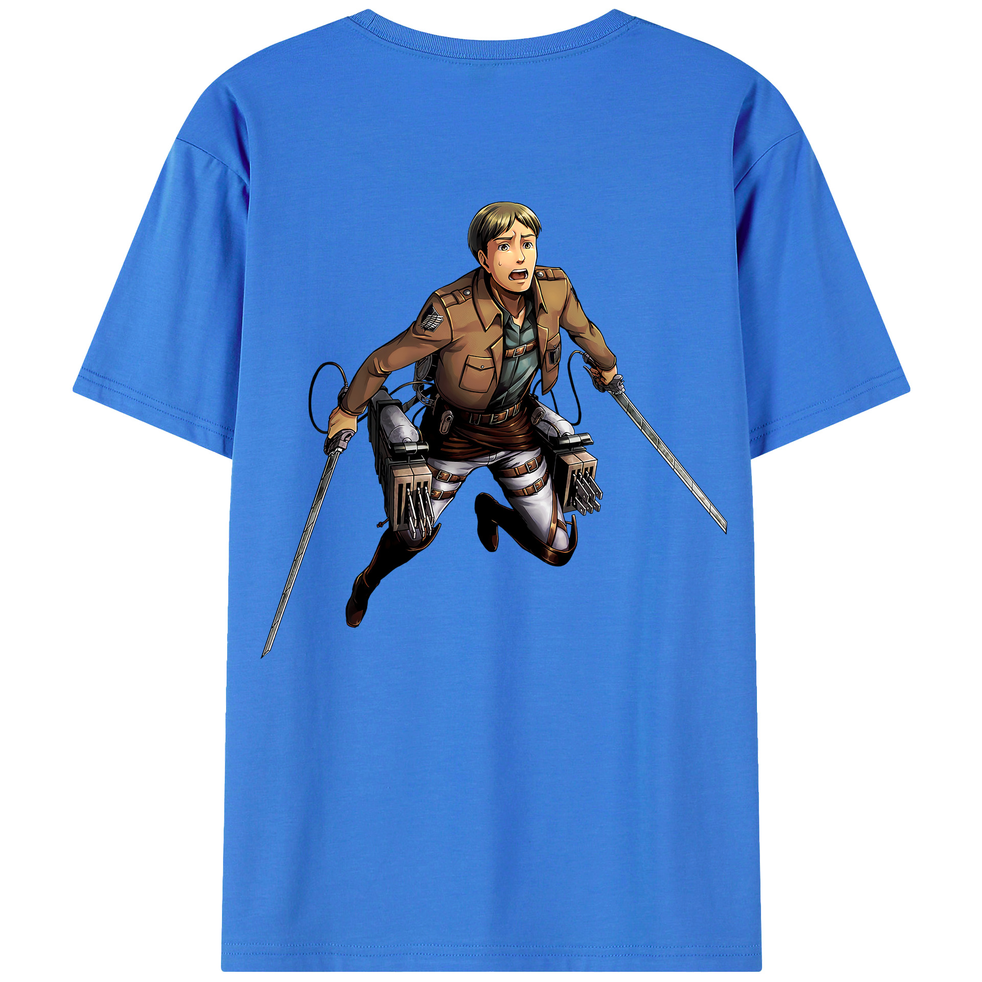 （画像用） 進撃の巨人 Attack on Titan 綿100％半袖Tシャツ（背面プリント）