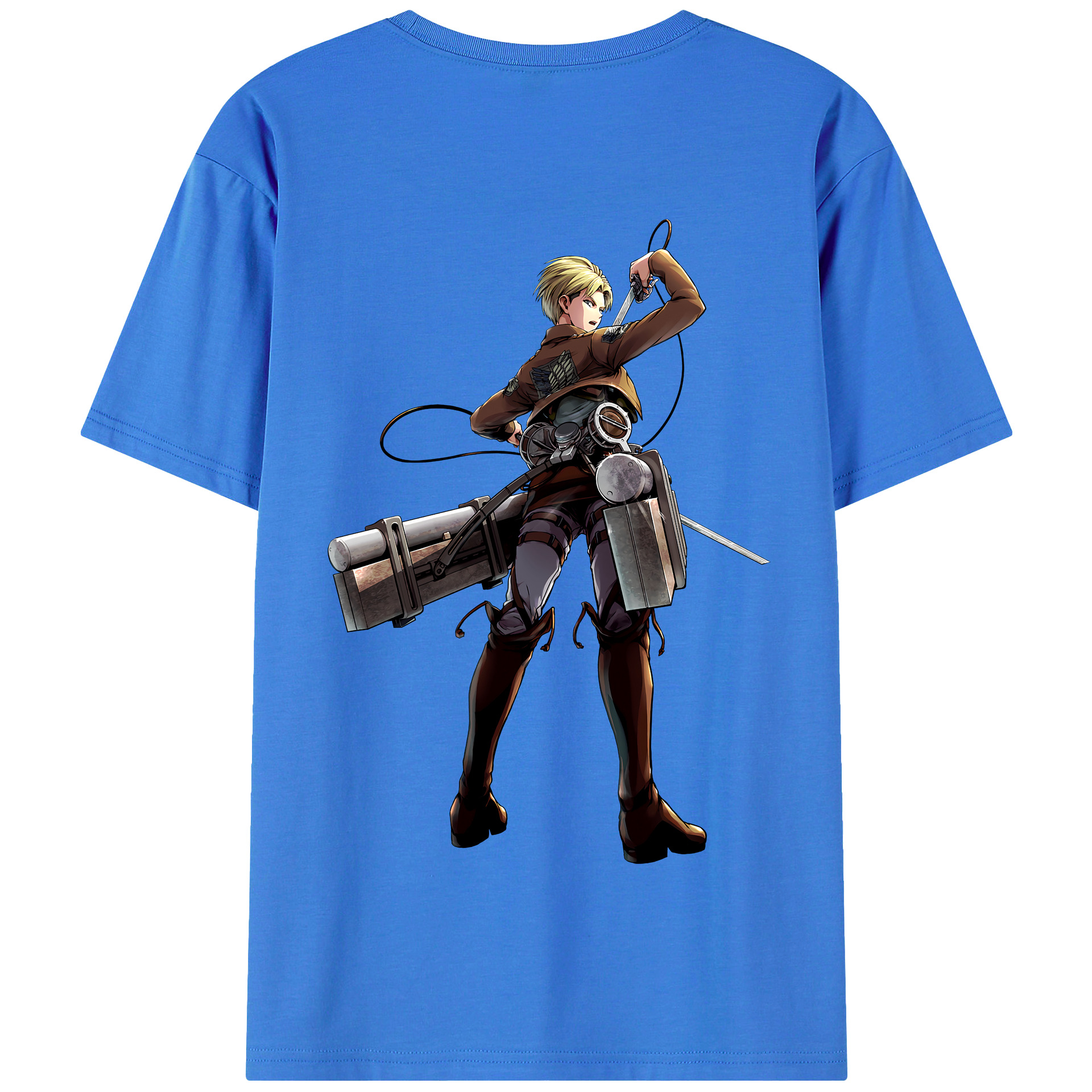 （画像用） 進撃の巨人 Attack on Titan 綿100％半袖Tシャツ（背面プリント）