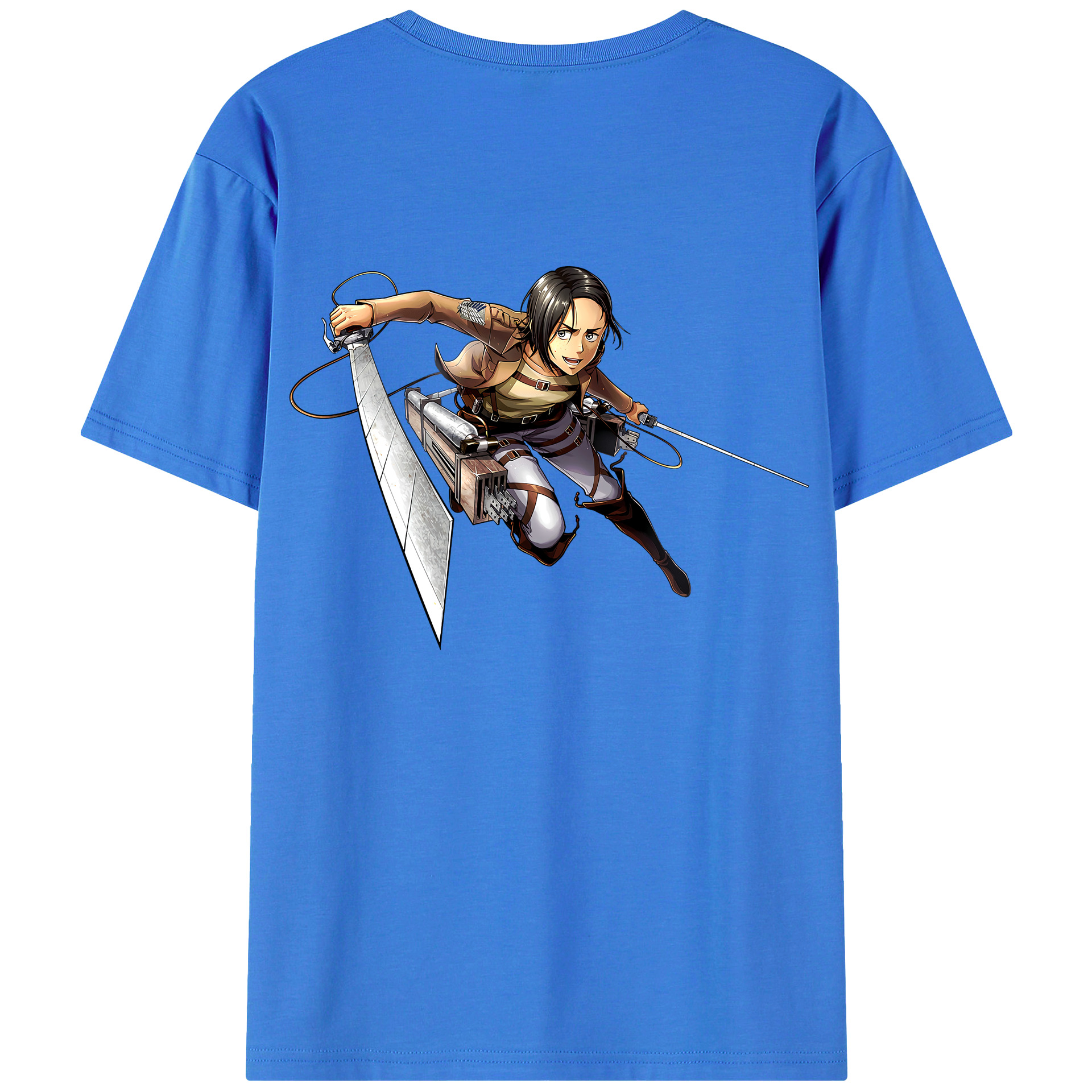 （画像用） 進撃の巨人 Attack on Titan 綿100％半袖Tシャツ（背面プリント）