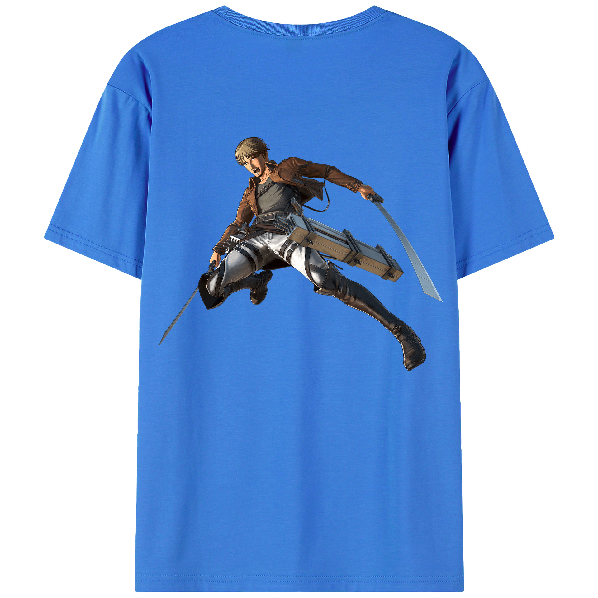 （画像用） 進撃の巨人 Attack on Titan 綿100％半袖Tシャツ（背面プリント）