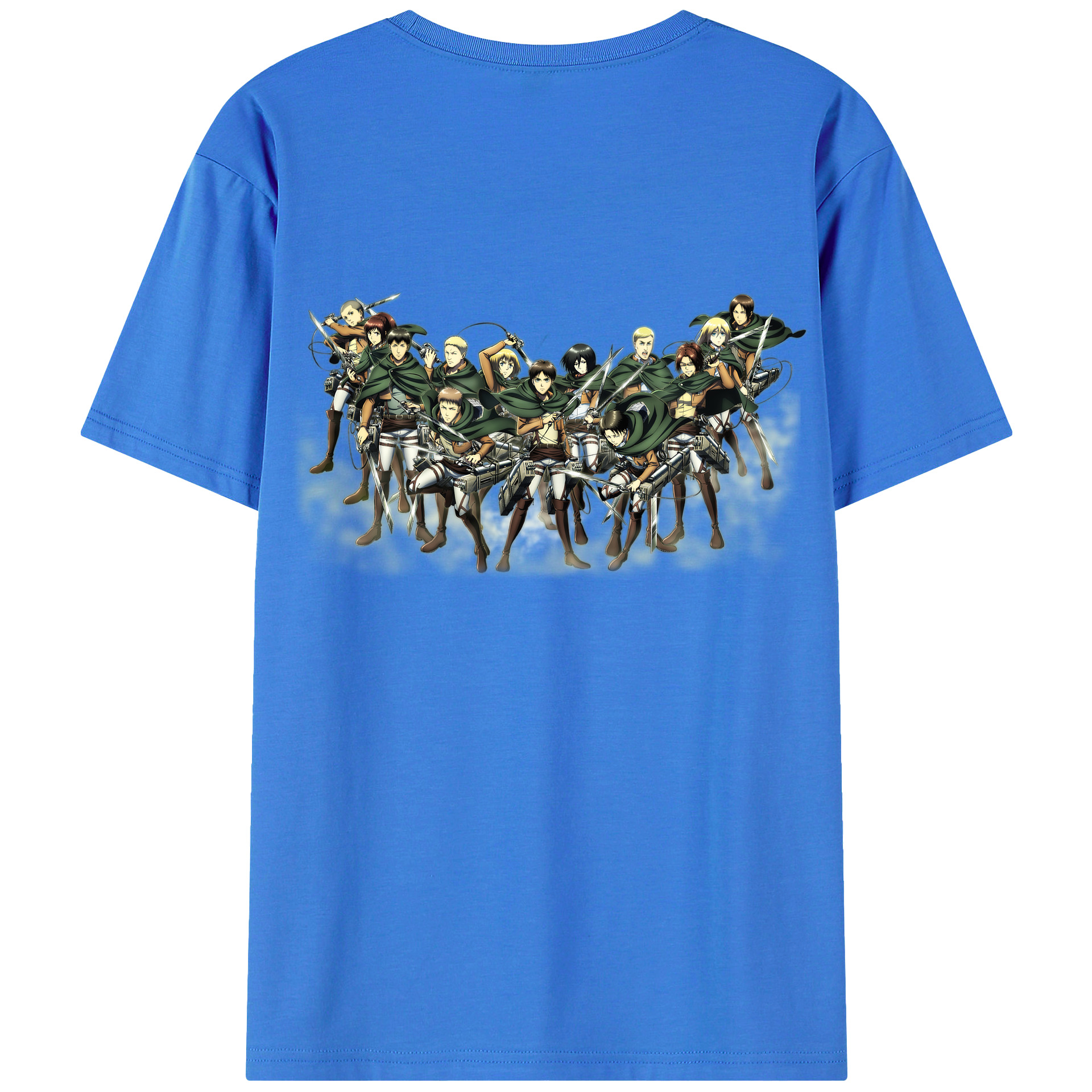 （画像用） 進撃の巨人 Attack on Titan 綿100％半袖Tシャツ（背面プリント）