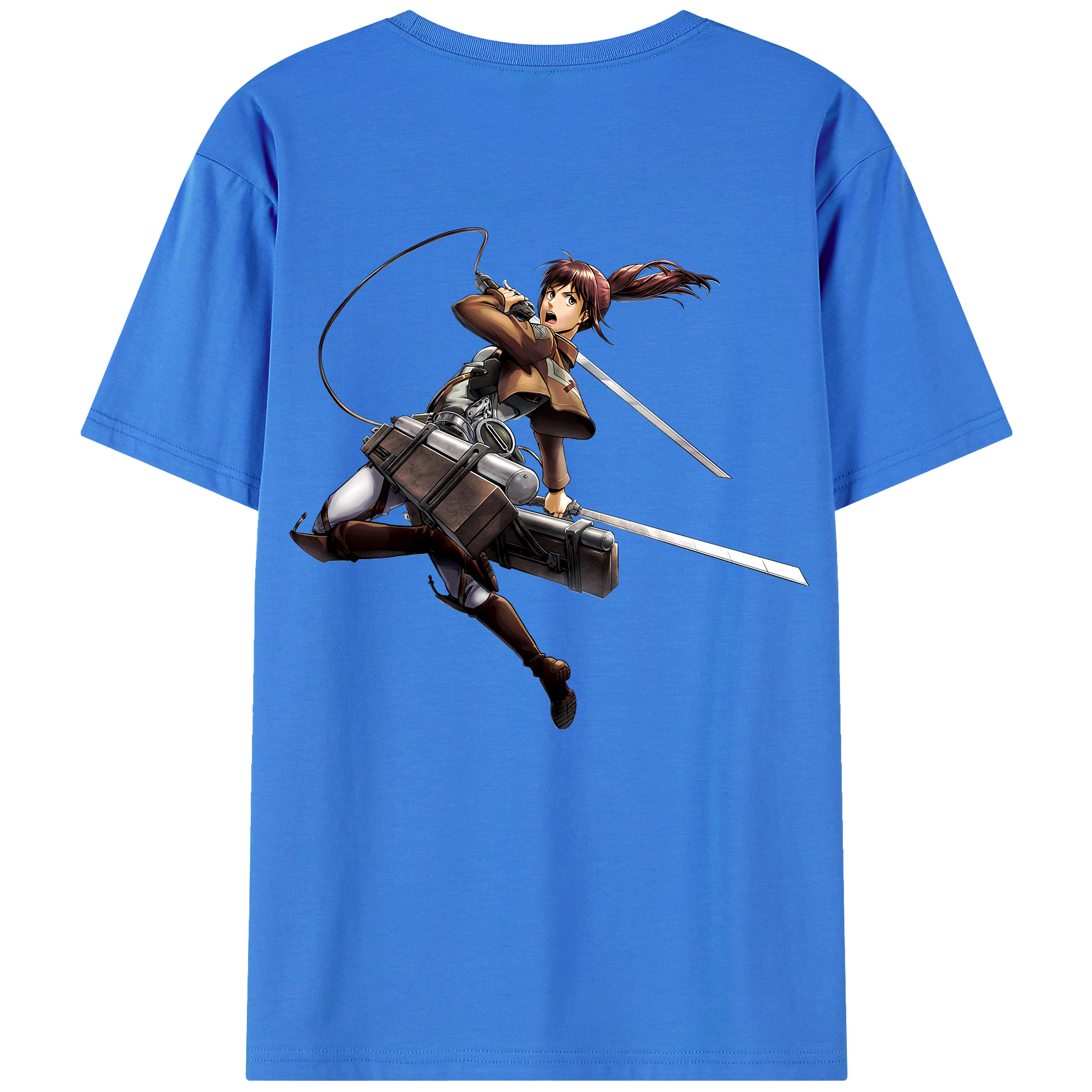 （画像用） 進撃の巨人 サシャ·ブラウス Attack on Titan Sasha Blaus 綿100％半袖Tシャツ（背面プリント）