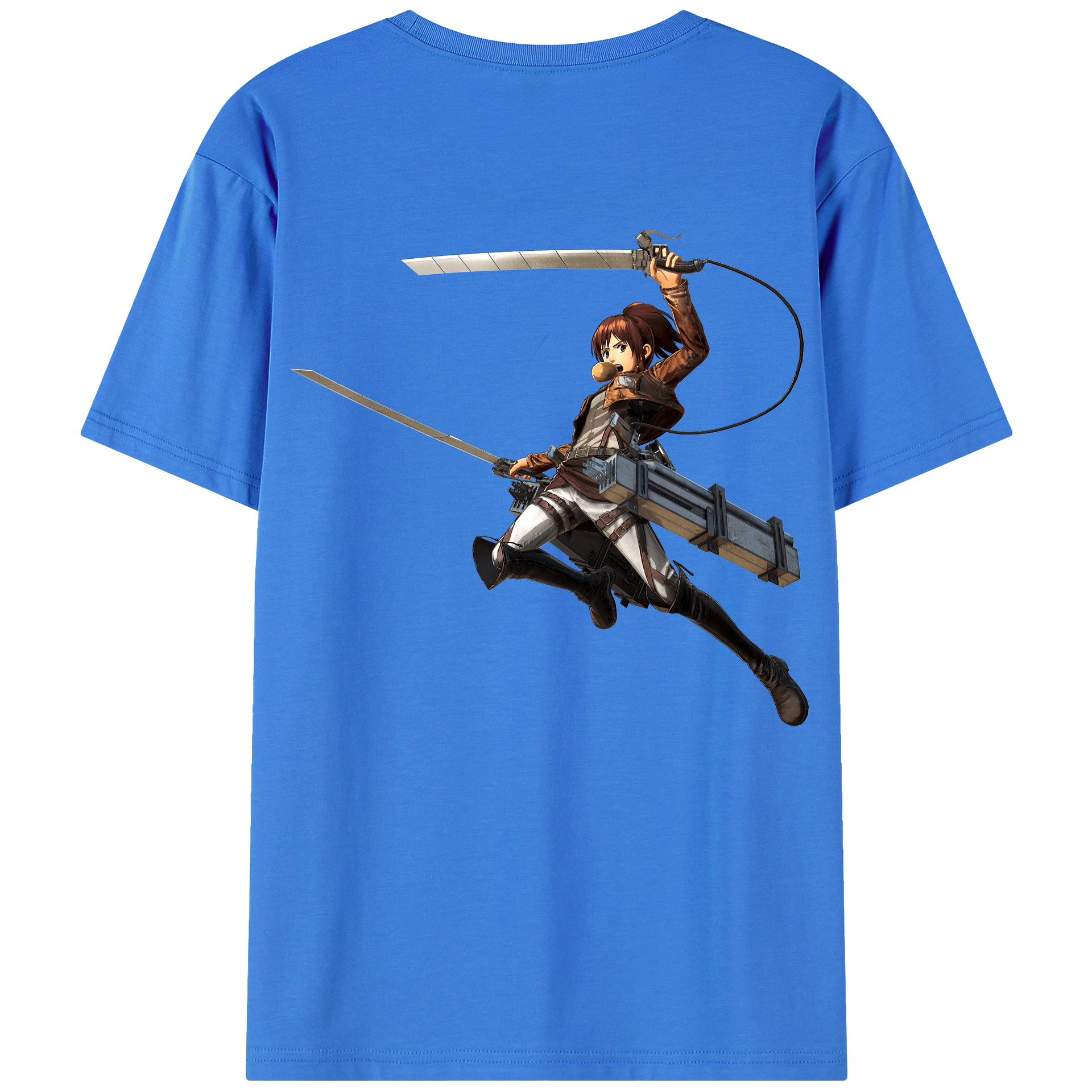 （画像用） 進撃の巨人 サシャ·ブラウス Attack on Titan Sasha Blaus 綿100％半袖Tシャツ（背面プリント）