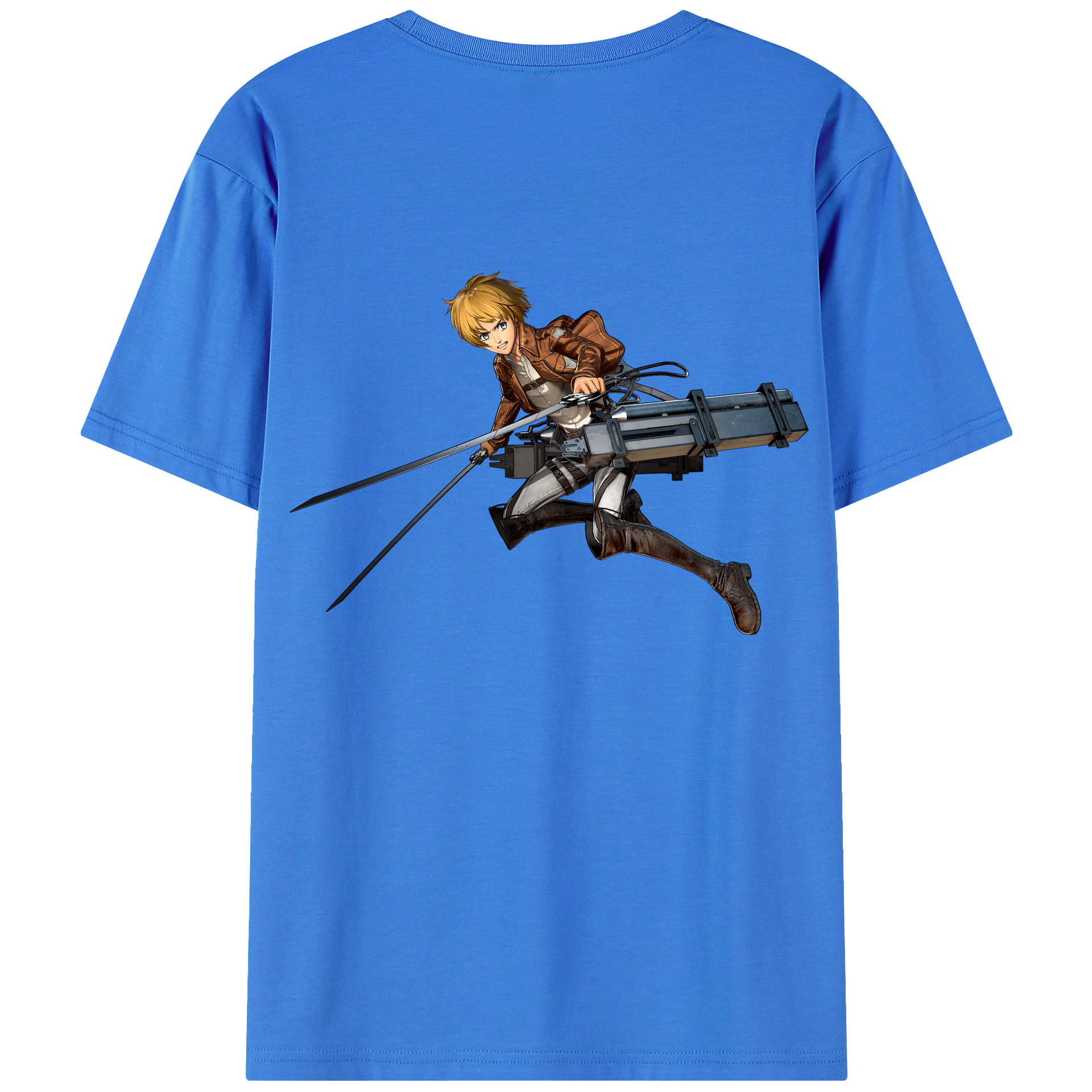 （画像用） 進撃の巨人 アルミン·アルレルト Attack on Titan Armin Arlert 綿100％半袖Tシャツ（背面プリント）