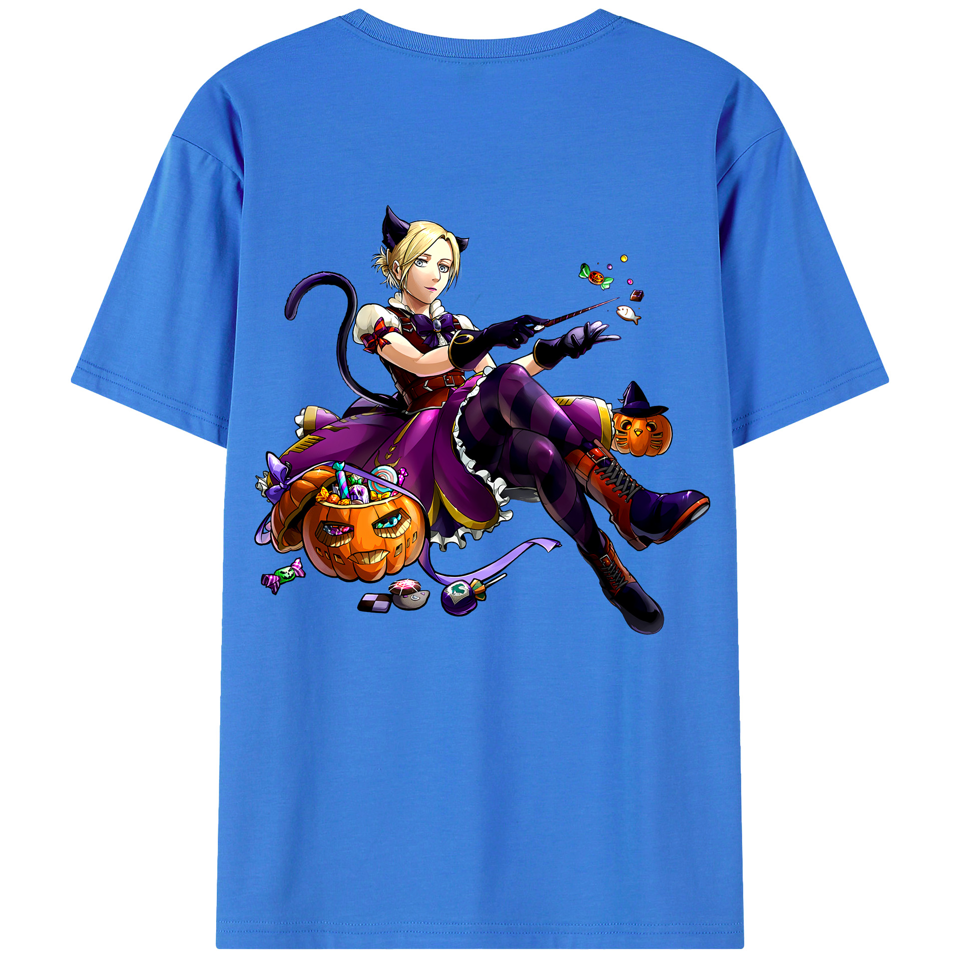 （画像用） 進撃の巨人 アニ・レオンハート Attack on Titan Annie Leonhart 綿100％半袖Tシャツ（背面プリント）