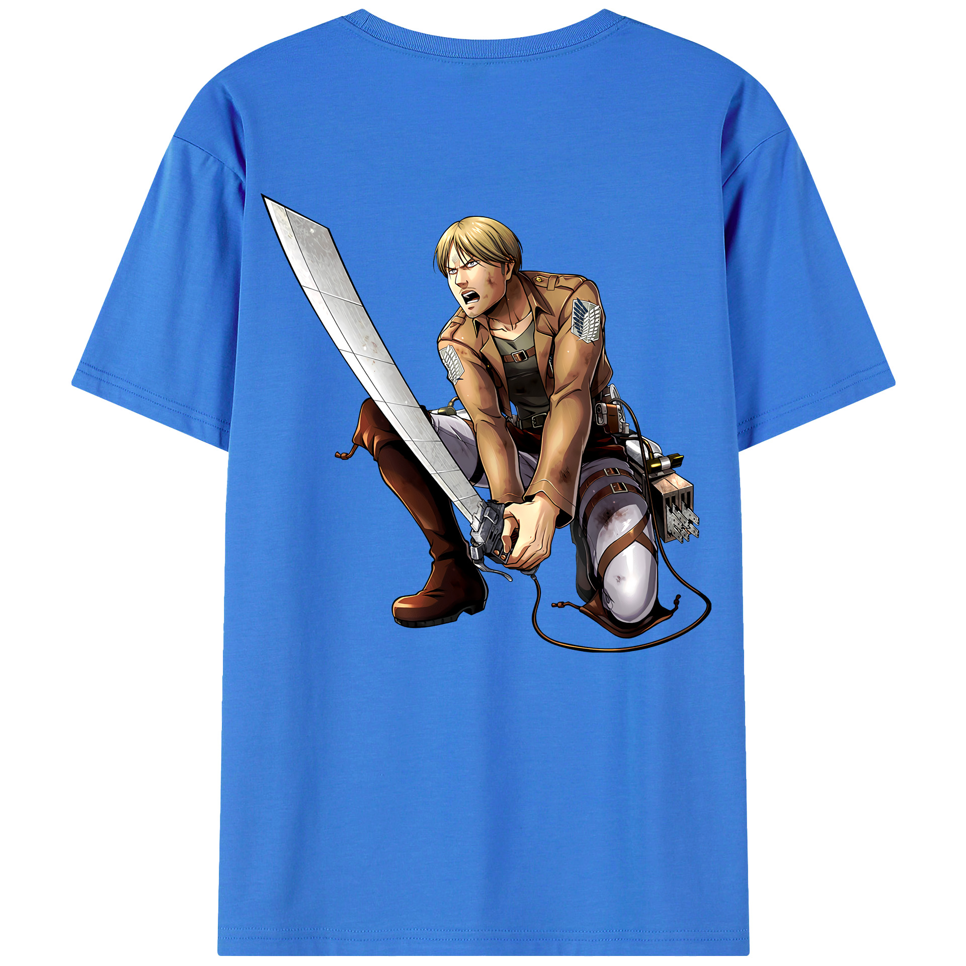 （画像用） 進撃の巨人 ミケ·ザカリアス Attack on Titan Mike Zakarius 綿100％半袖Tシャツ（背面プリント）