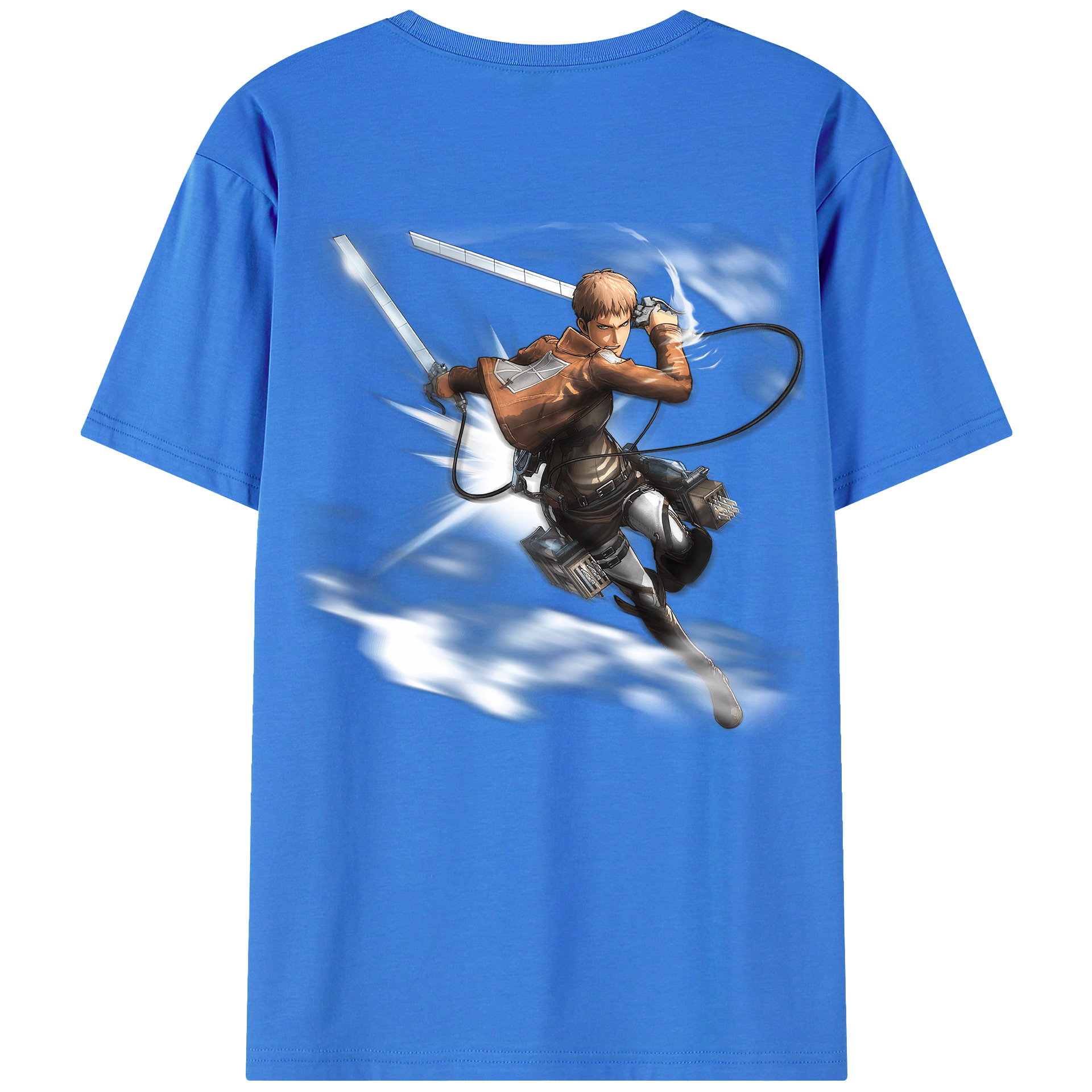 （画像用） 進撃の巨人 ジャン・キルシュタイン Attack on Titan Jean Kirstein 綿100％半袖Tシャツ（背面プリント）
