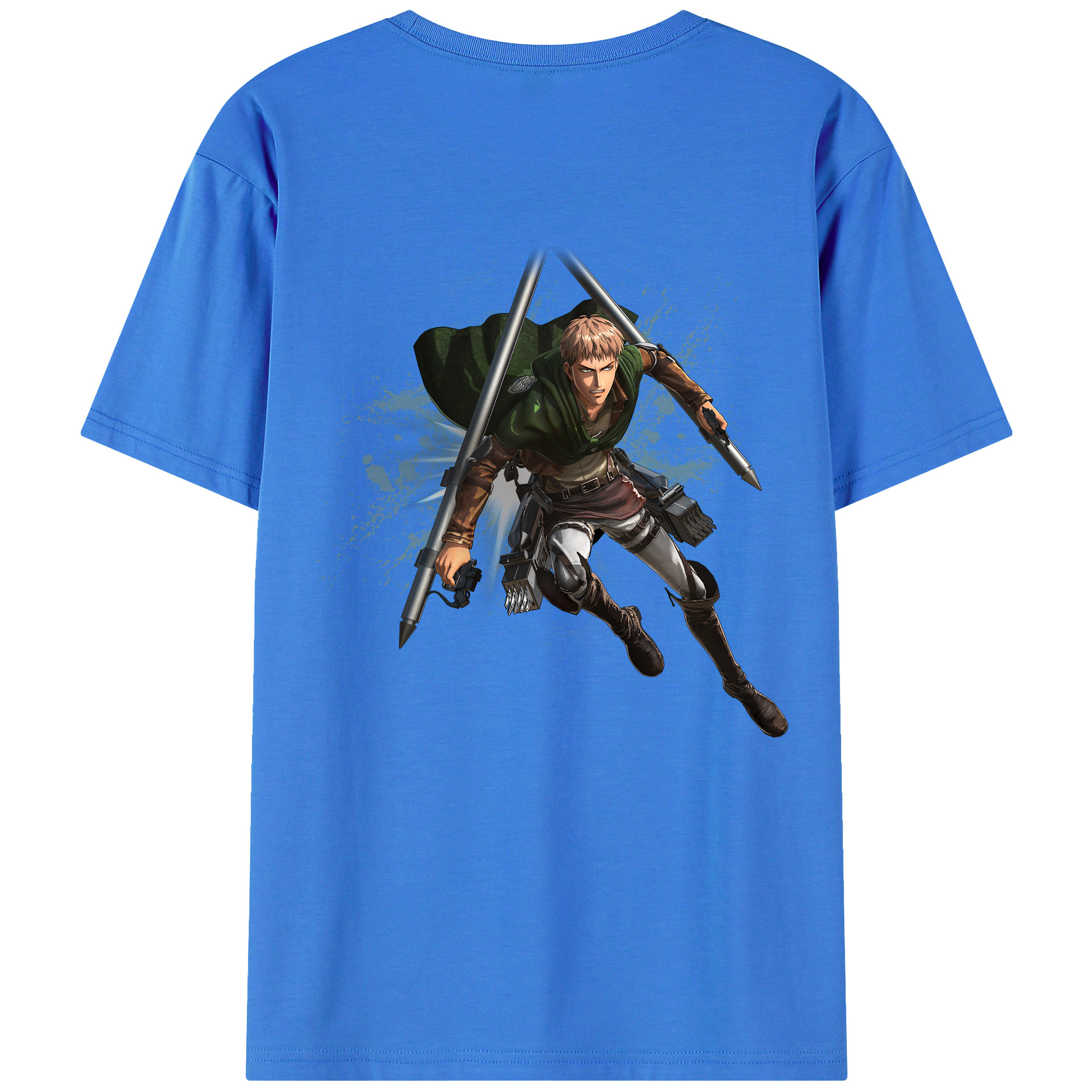 （画像用） 進撃の巨人 ジャン・キルシュタイン Attack on Titan Jean Kirstein 綿100％半袖Tシャツ（背面プリント）