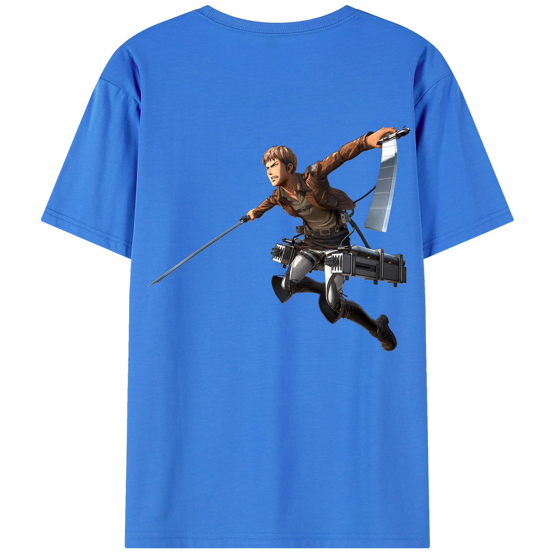 （画像用） 進撃の巨人 ジャン・キルシュタイン Attack on Titan Jean Kirstein 綿100％半袖Tシャツ（背面プリント）