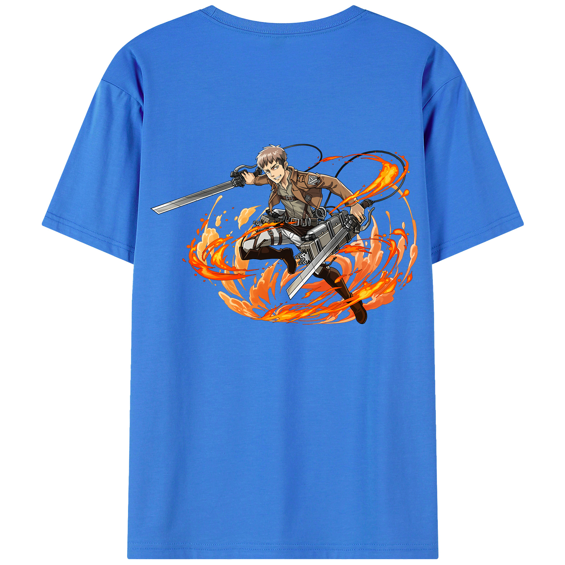 （画像用） 進撃の巨人 ジャン・キルシュタイン Attack on Titan Jean Kirstein 綿100％半袖Tシャツ（背面プリント）