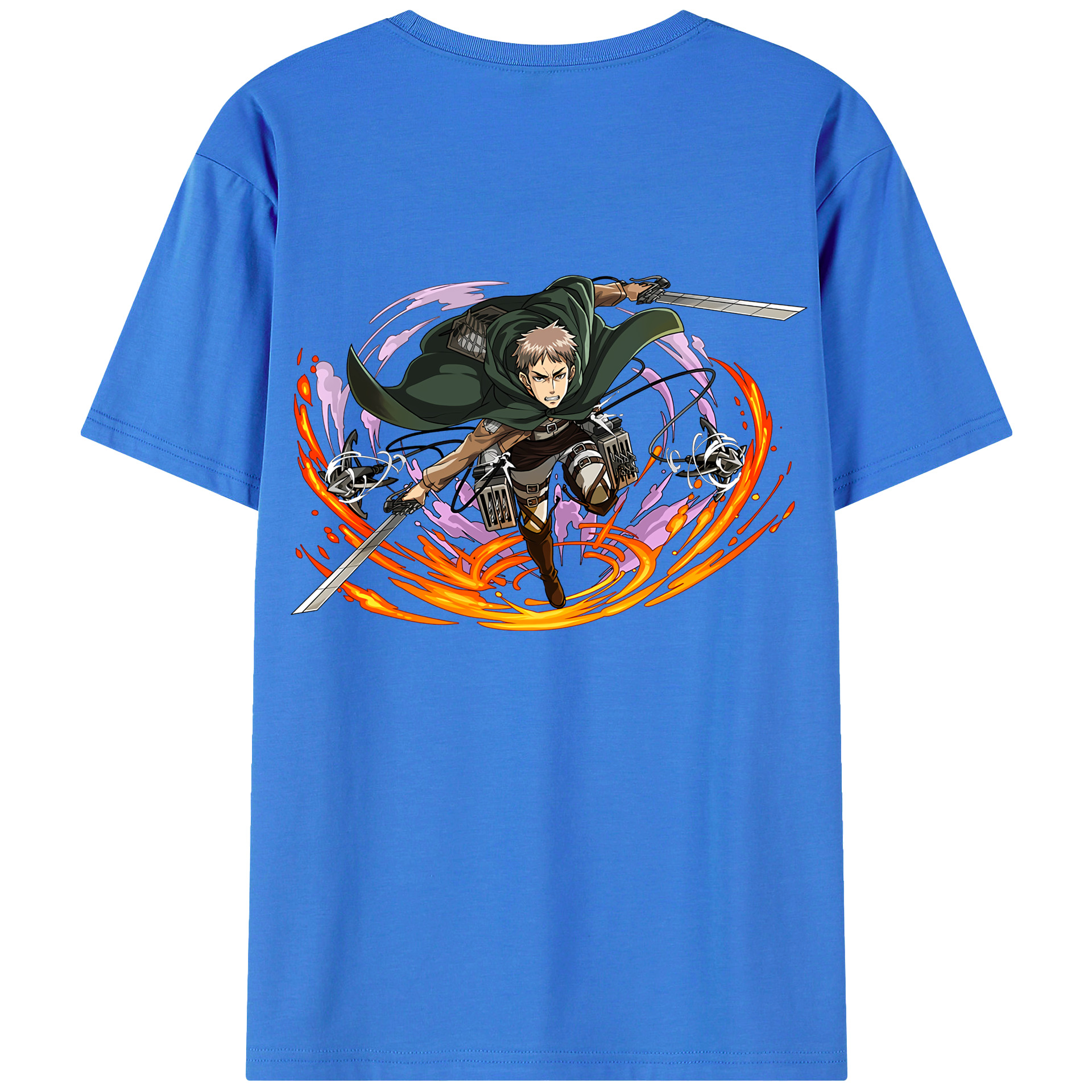 （画像用） 進撃の巨人 ジャン・キルシュタイン Attack on Titan Jean Kirstein 綿100％半袖Tシャツ（背面プリント）