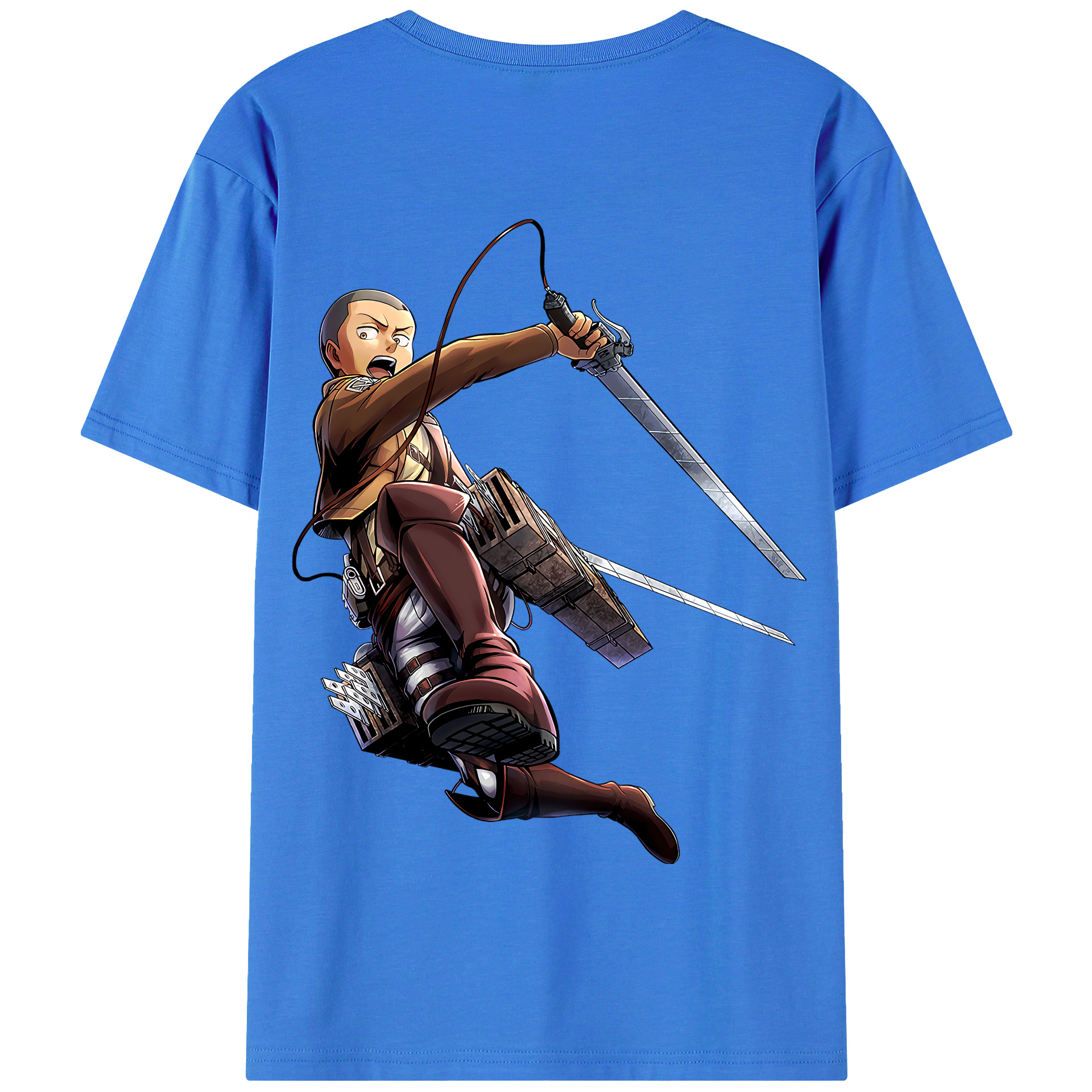 （画像用） 進撃の巨人 コニー·スプリンガー Attack on Titan Connie Springer 綿100％半袖Tシャツ（背面プリント）